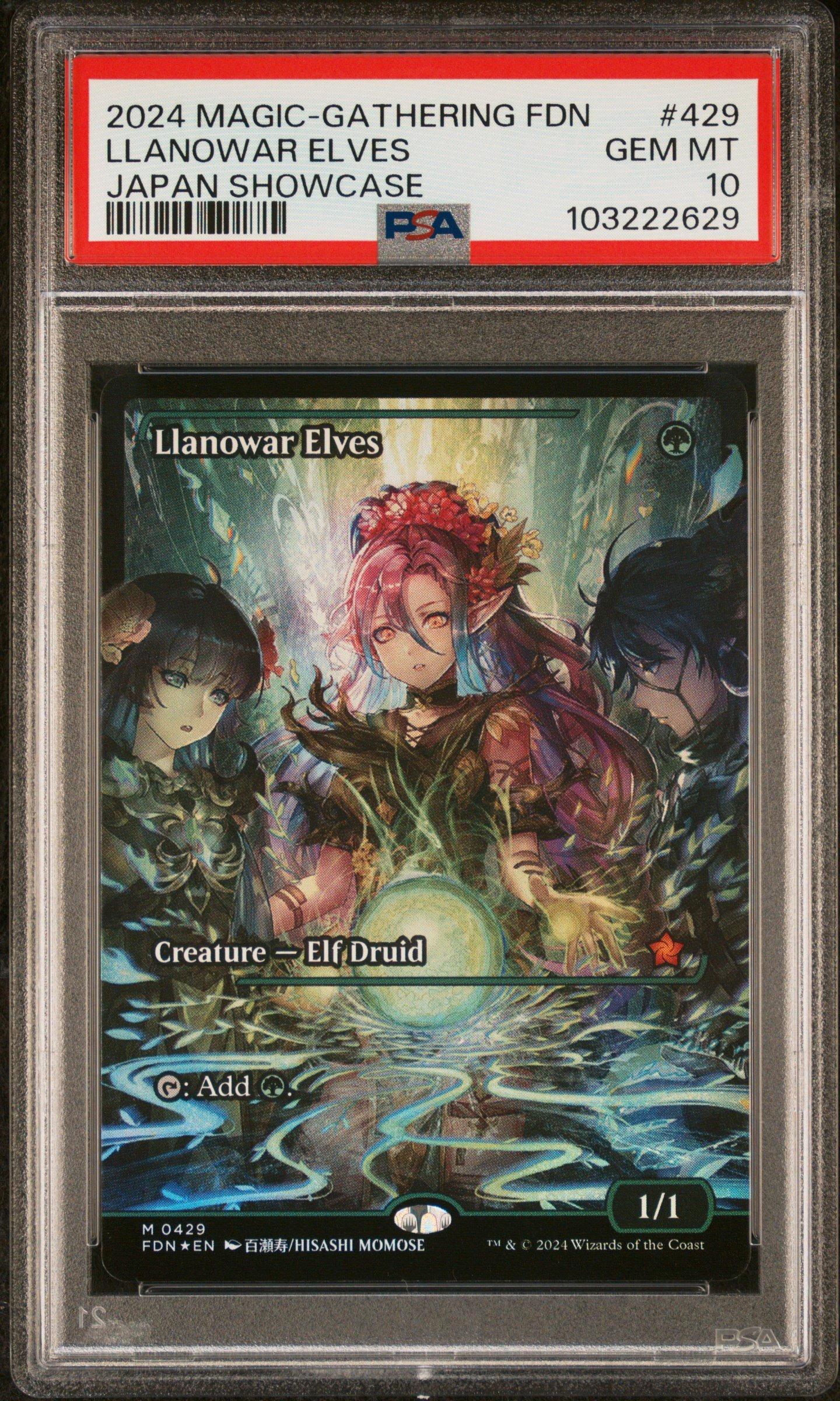 2024 Magic The Gathering Foundations 429 Llanowar Elves Japan