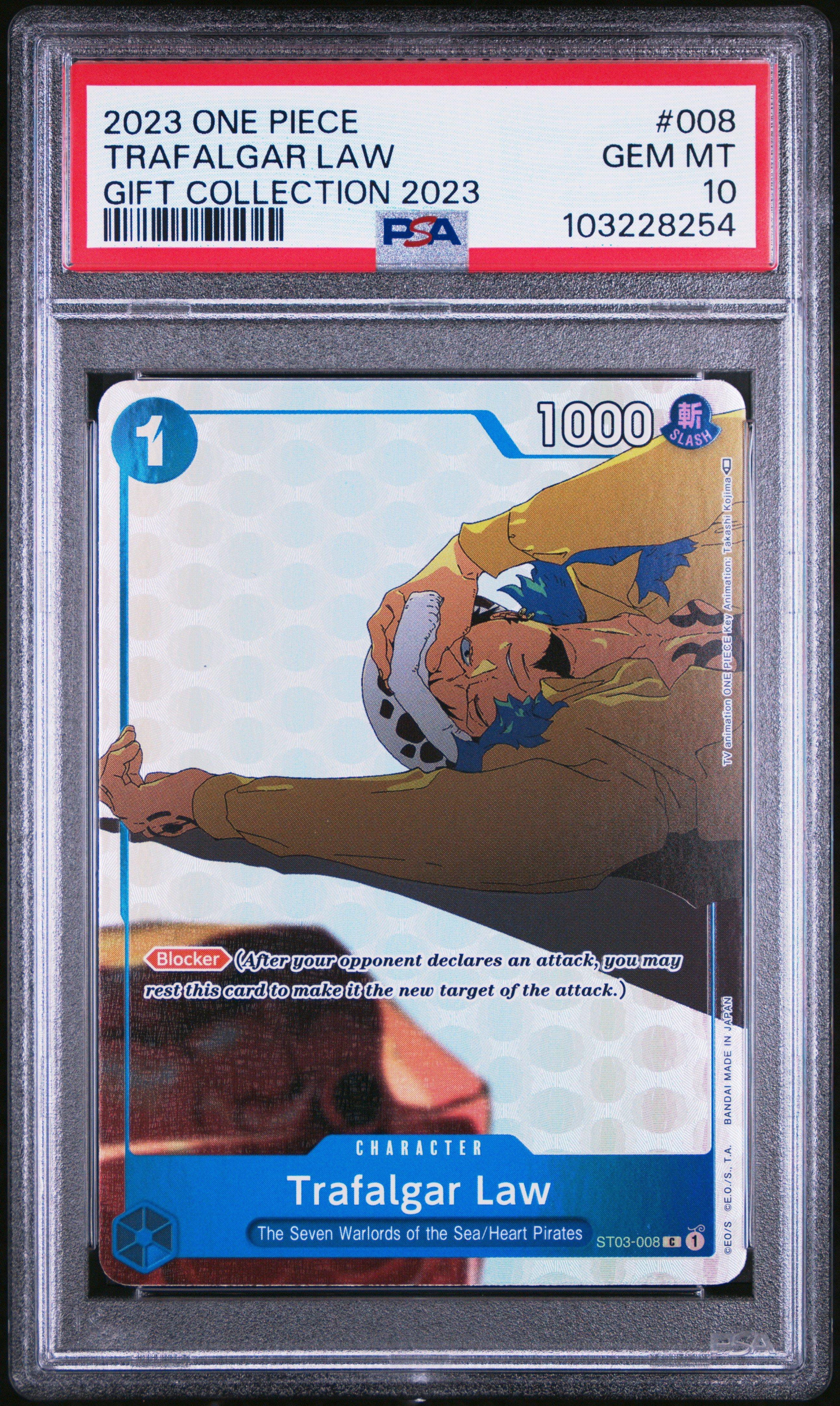 2023 One Piece Gift Collection 2023 008 Trafalgar Law PSA 10