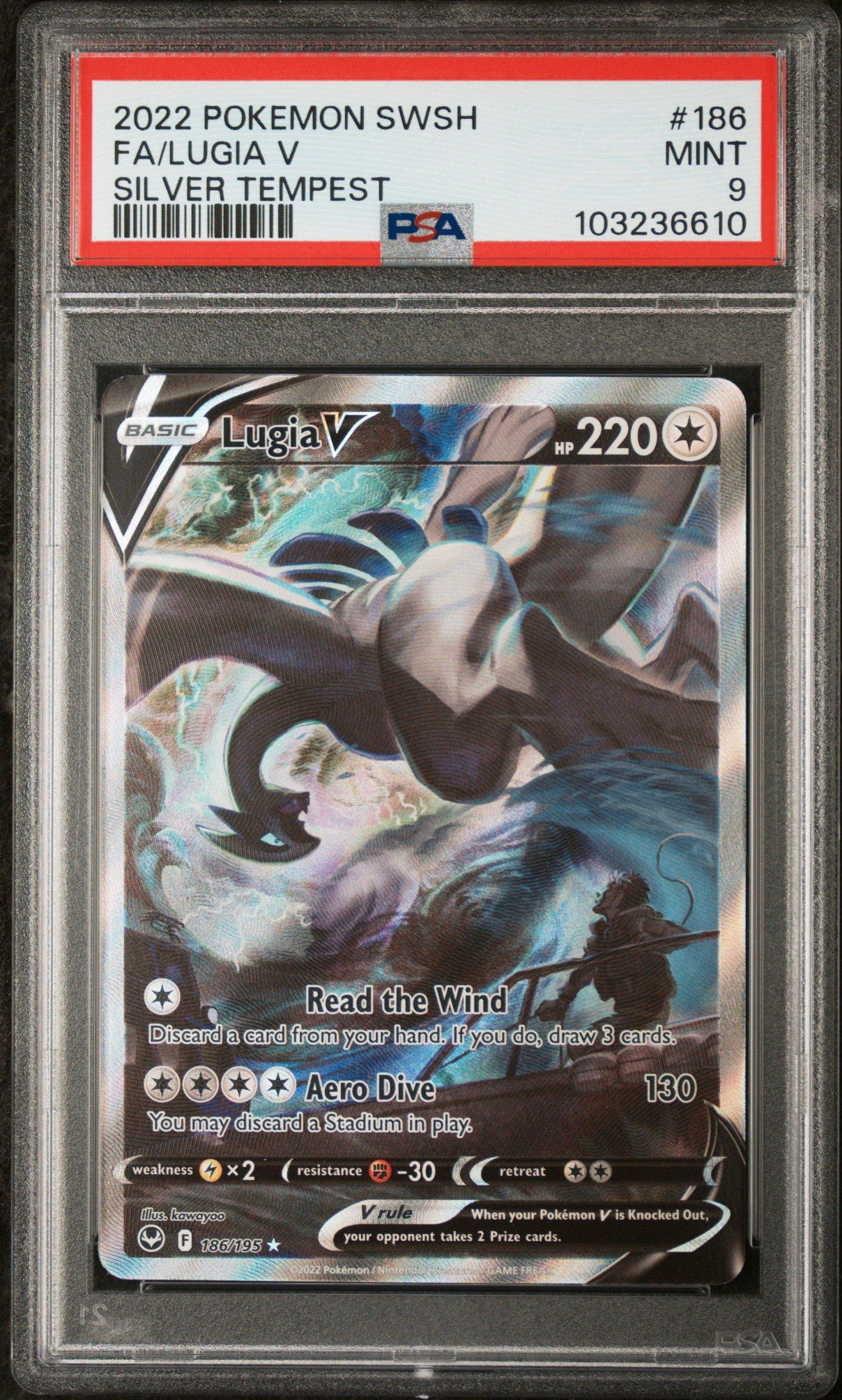 2022 Pokemon Sword & Shield Silver Tempest 186 Full Art/lugia V