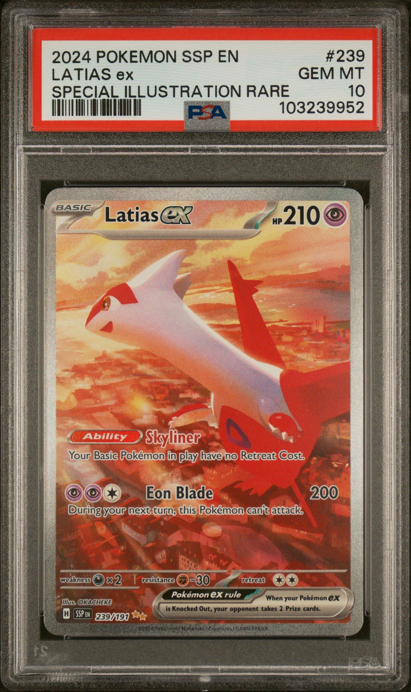 2024 Pokemon Ssp En-surging Sparks 239 Latias Ex Special
