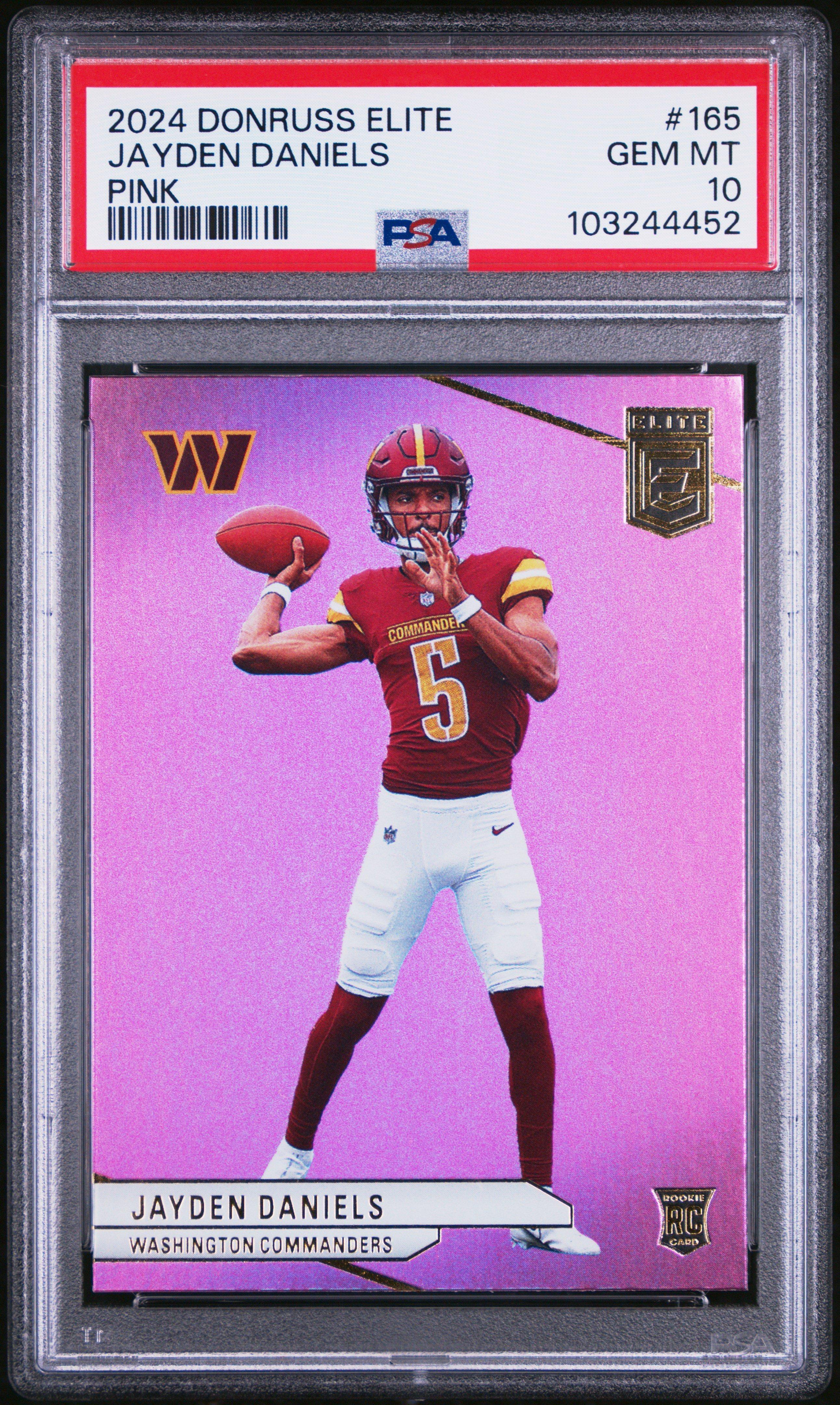 2024 Panini Donruss Elite 165 Jayden Daniels PSA