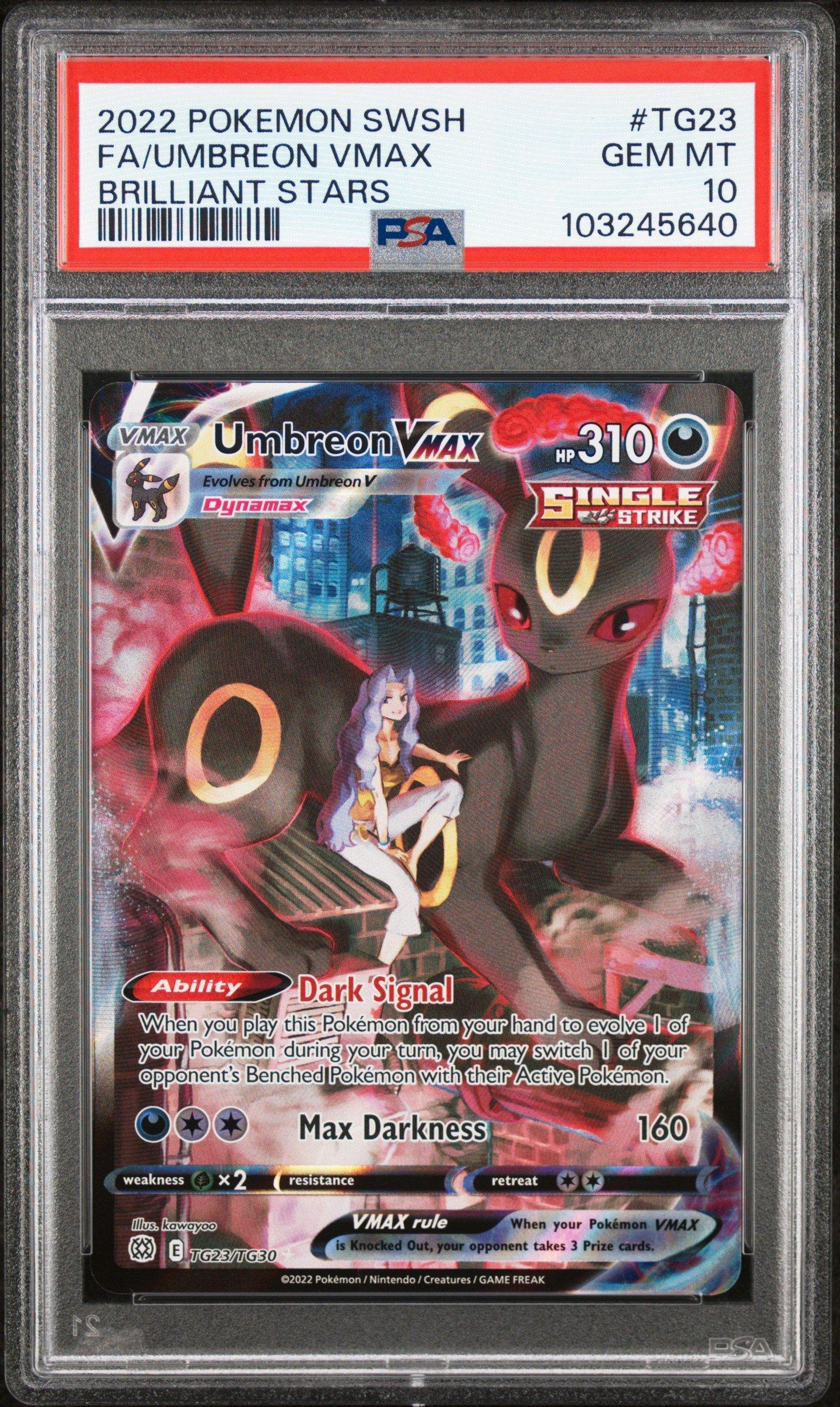 2022 Pokemon Sword & Shield Brilliant Stars Tg23 Full Art/umbreon