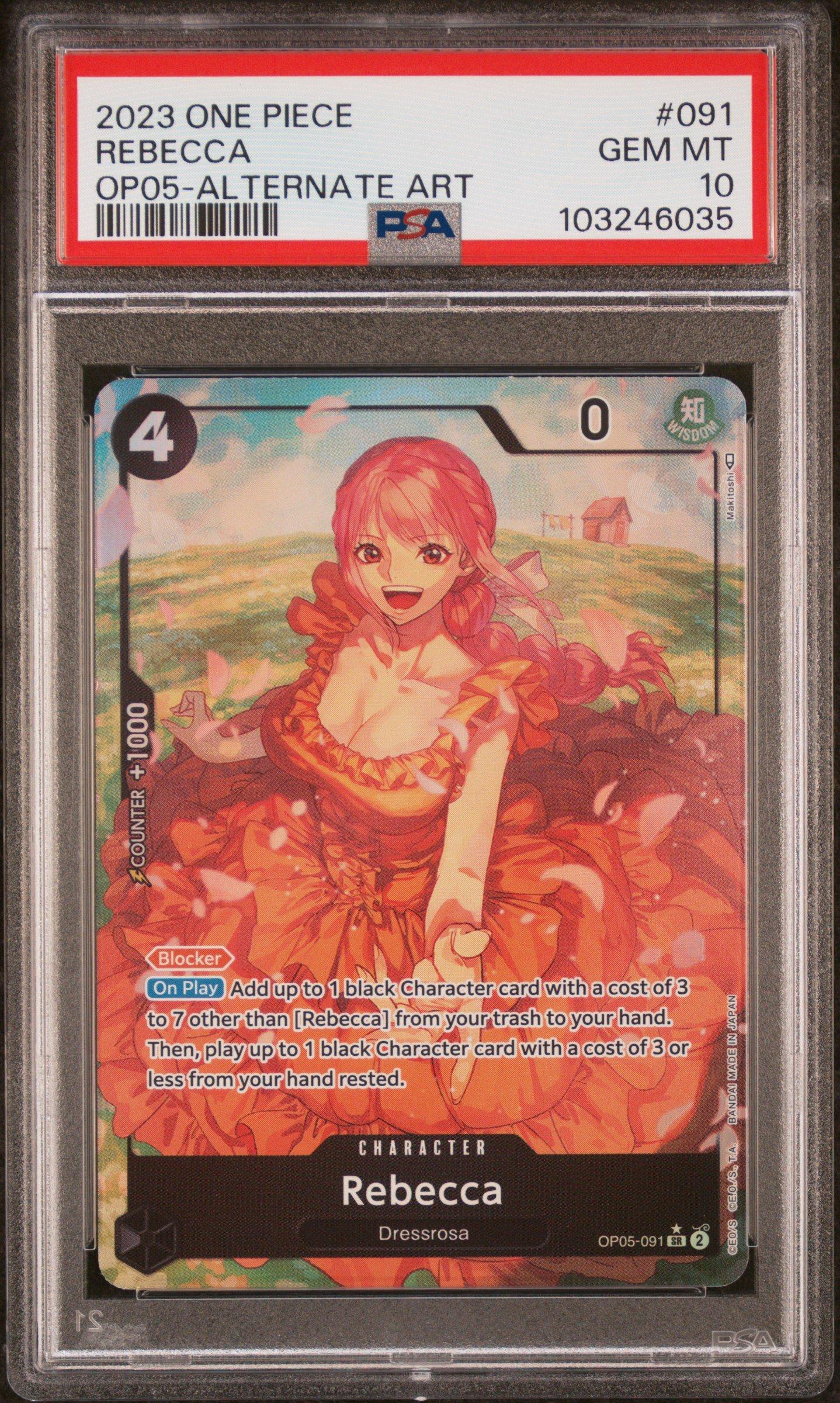 2023 One Piece Op05-awakening Of The New Era 091 Rebecca Alternate