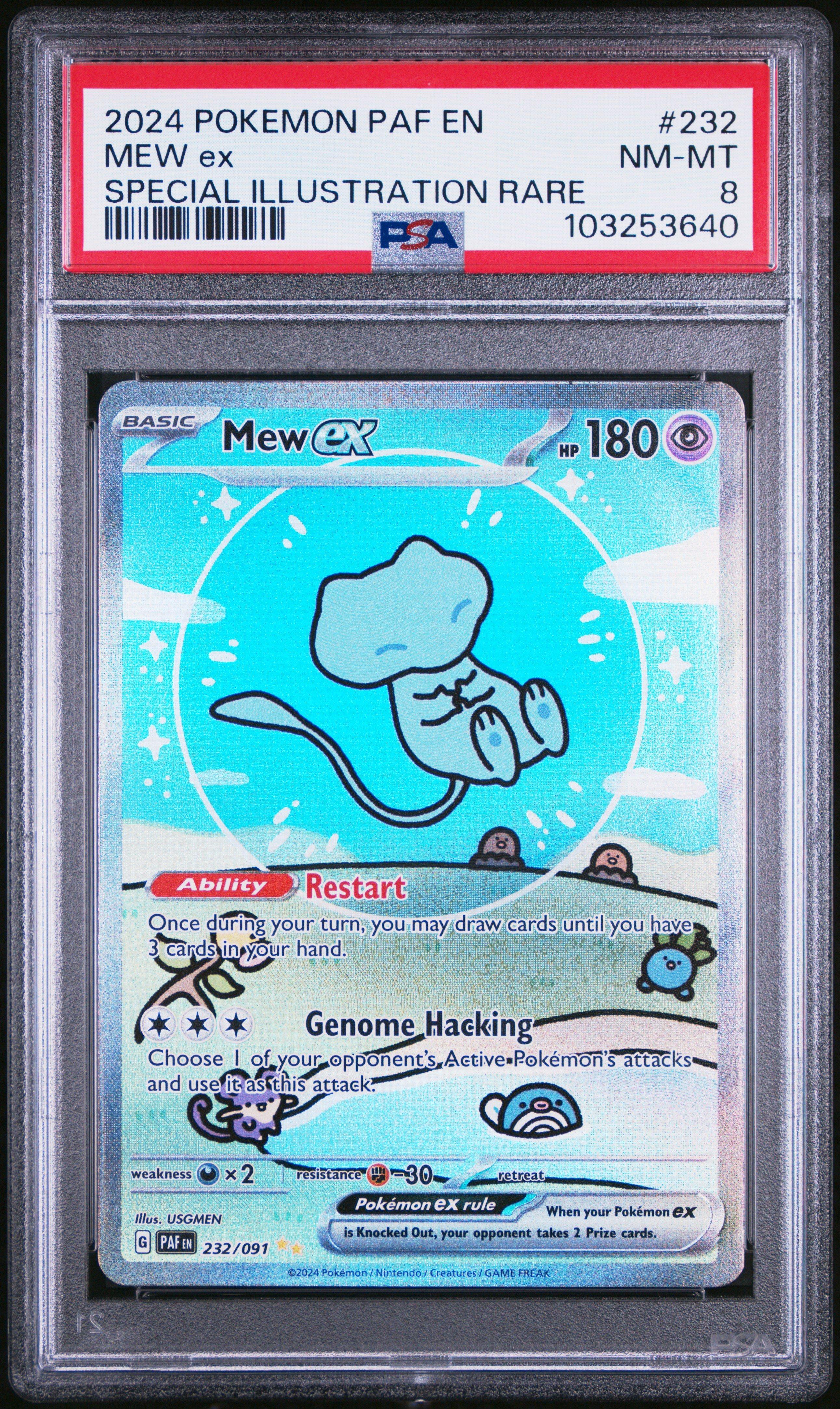 2024 ポケモンカード Mew ex #232 PSA10 2024 Pokemon Paf En-paldean Fates 232 Mew Ex Special Illustration