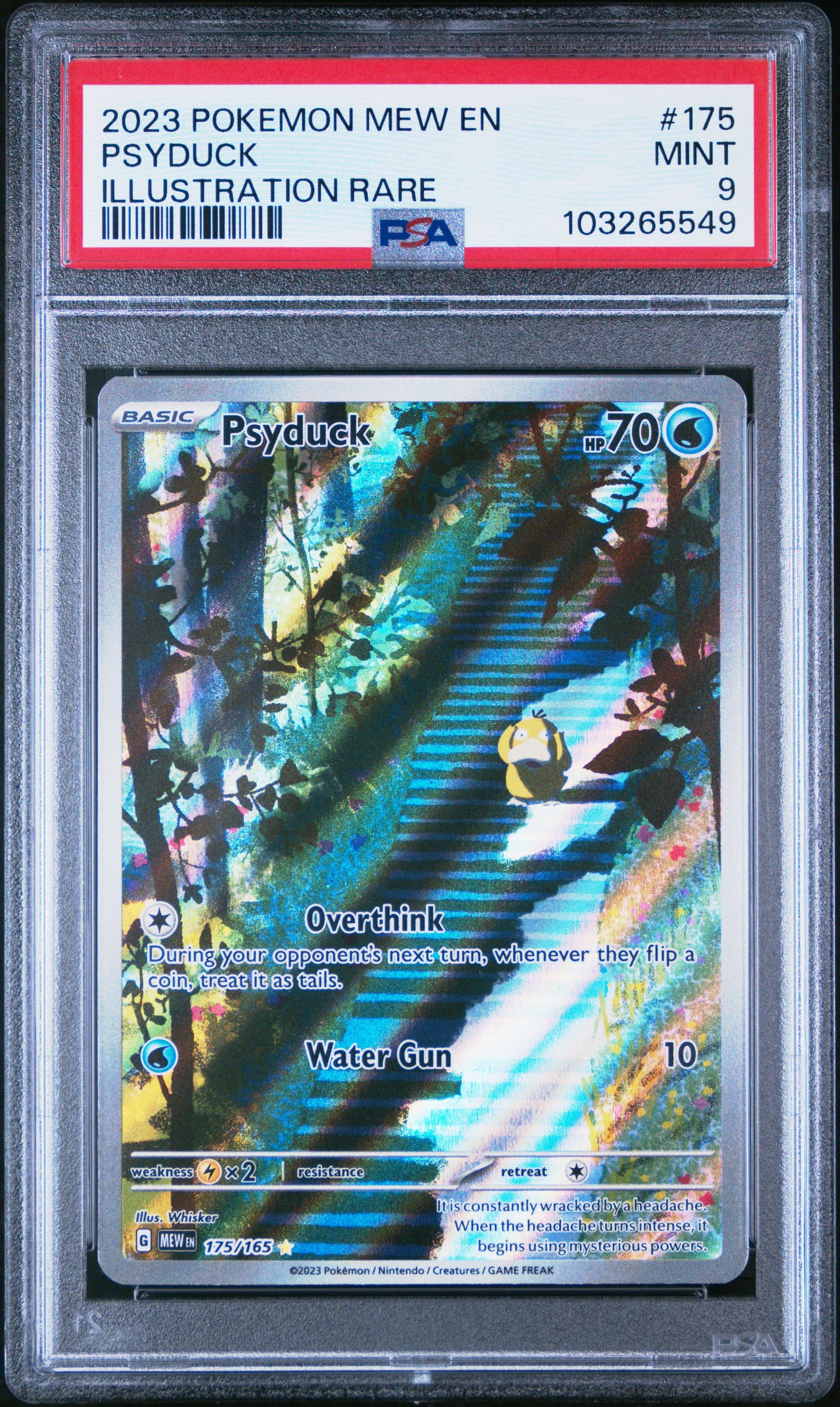 2023 Pokemon Mew En-151 175 Psyduck Illustration Rare PSA