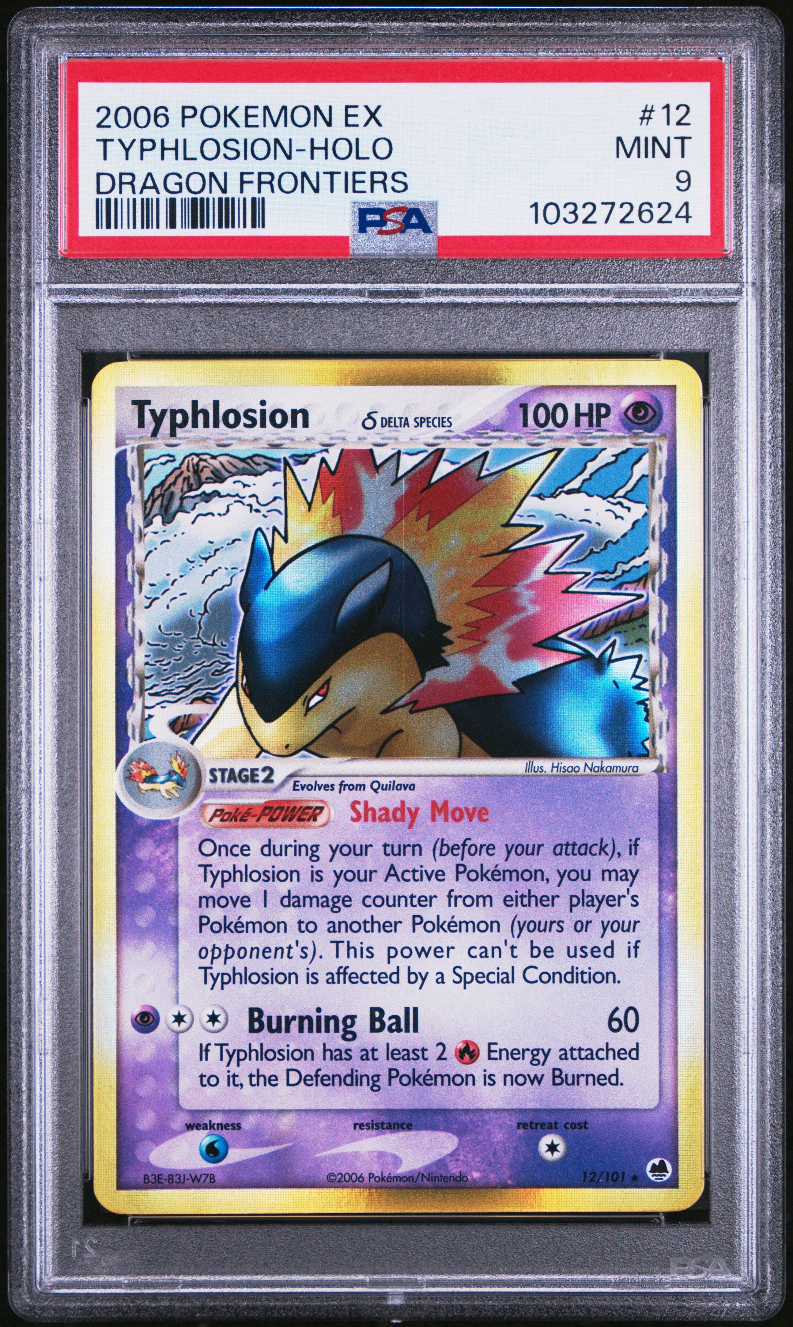 2006 Pokemon Ex Dragon Frontiers 12 Typhlosion-holo PSA 9 Graded Card |  GameStop
