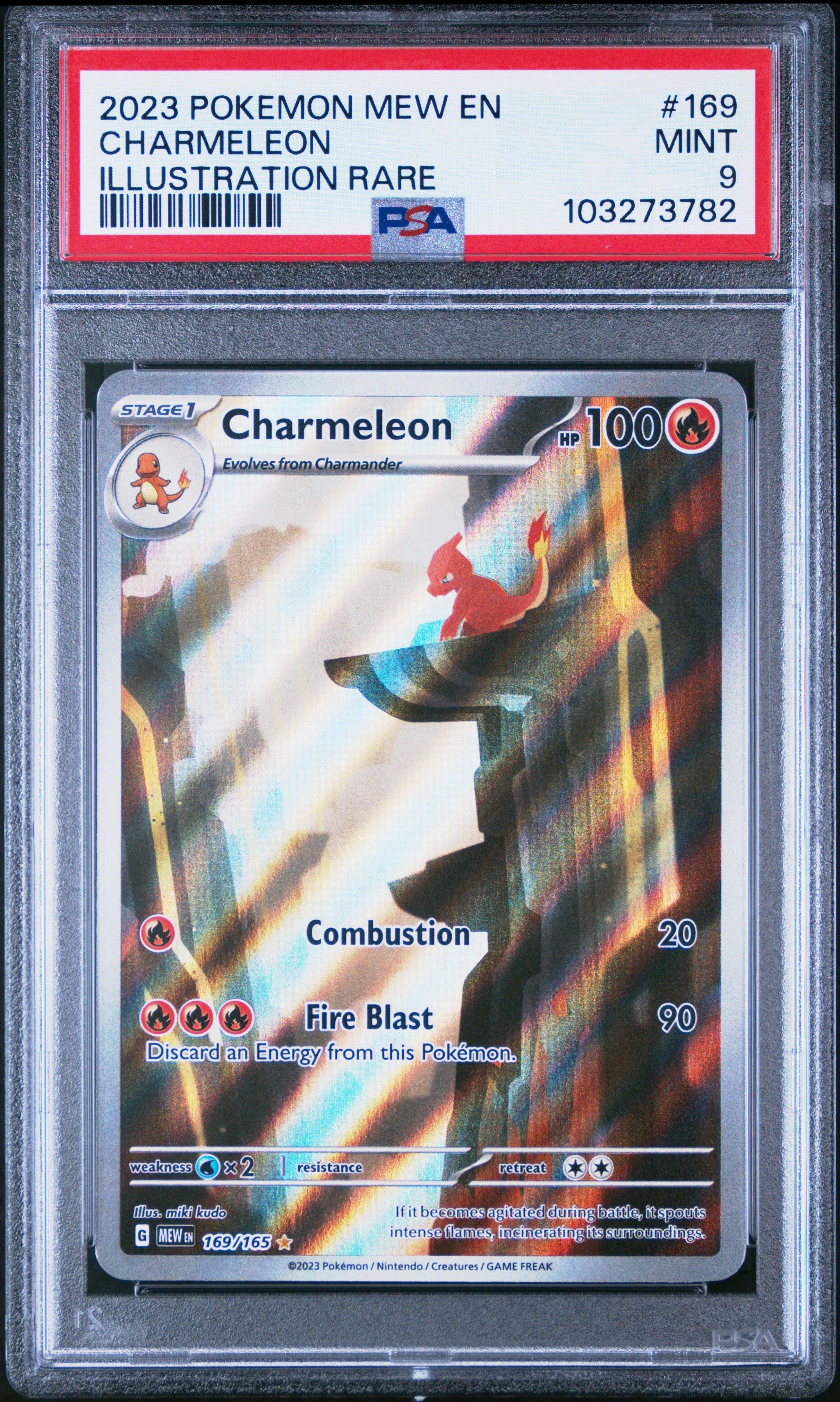 2023 Pokemon Mew En-151 169 Charmeleon Illustration Rare PSA