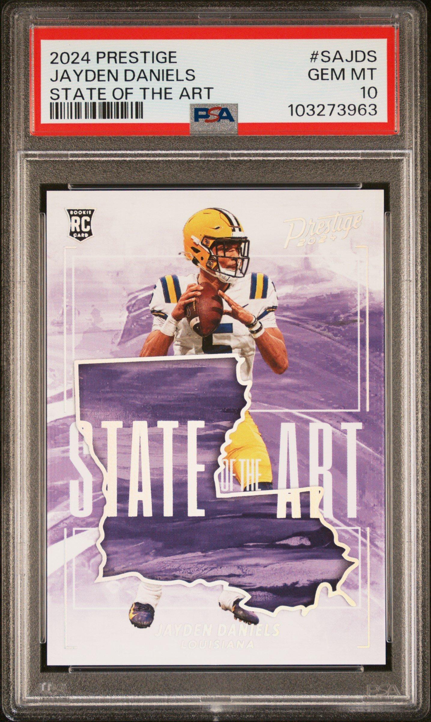 2024 Panini Prestige State Of The Art Sajds Jayden Daniels PSA 10
