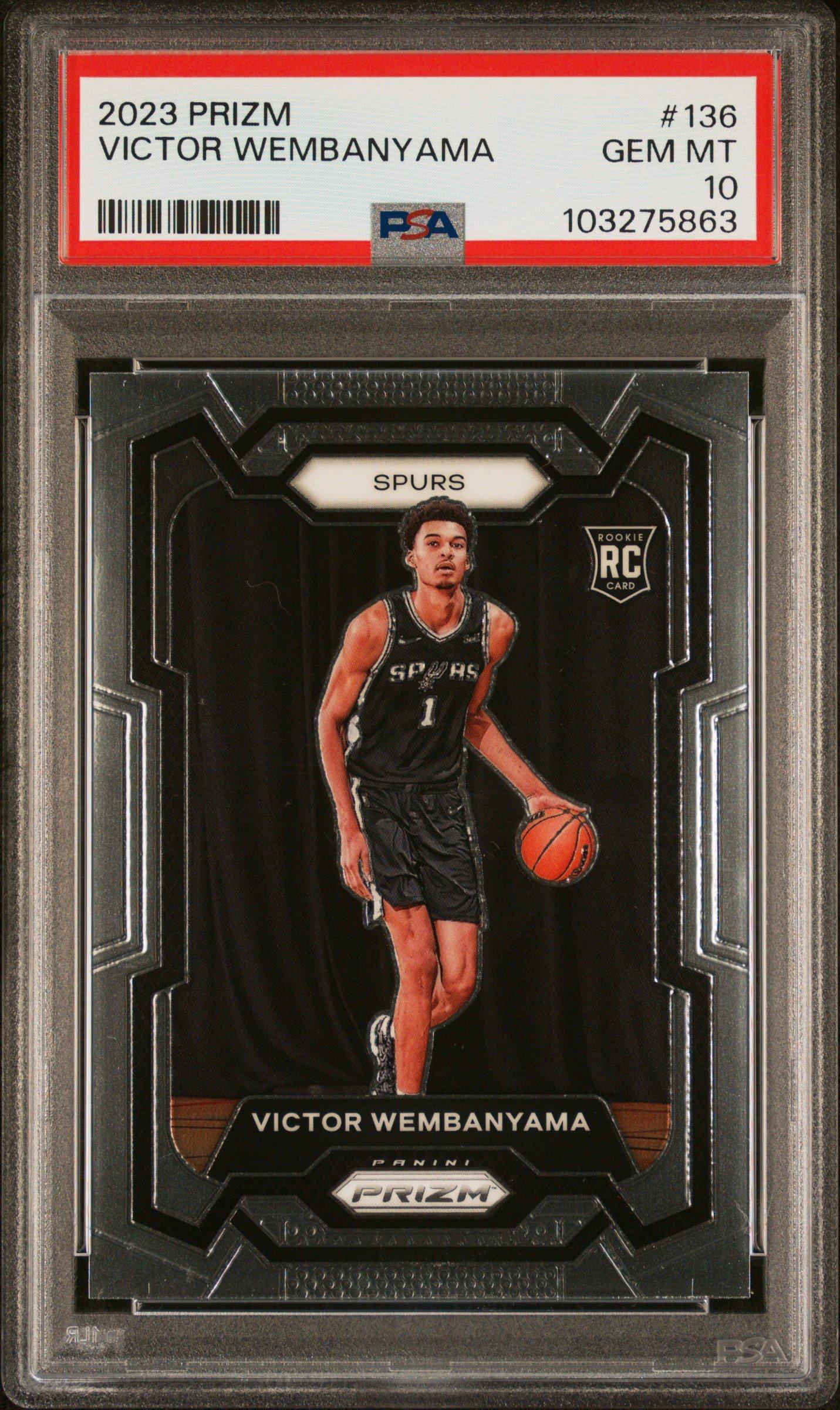 2023 Panini Prizm 136 Victor Wembanyama PSA 10 Graded Card | GameStop