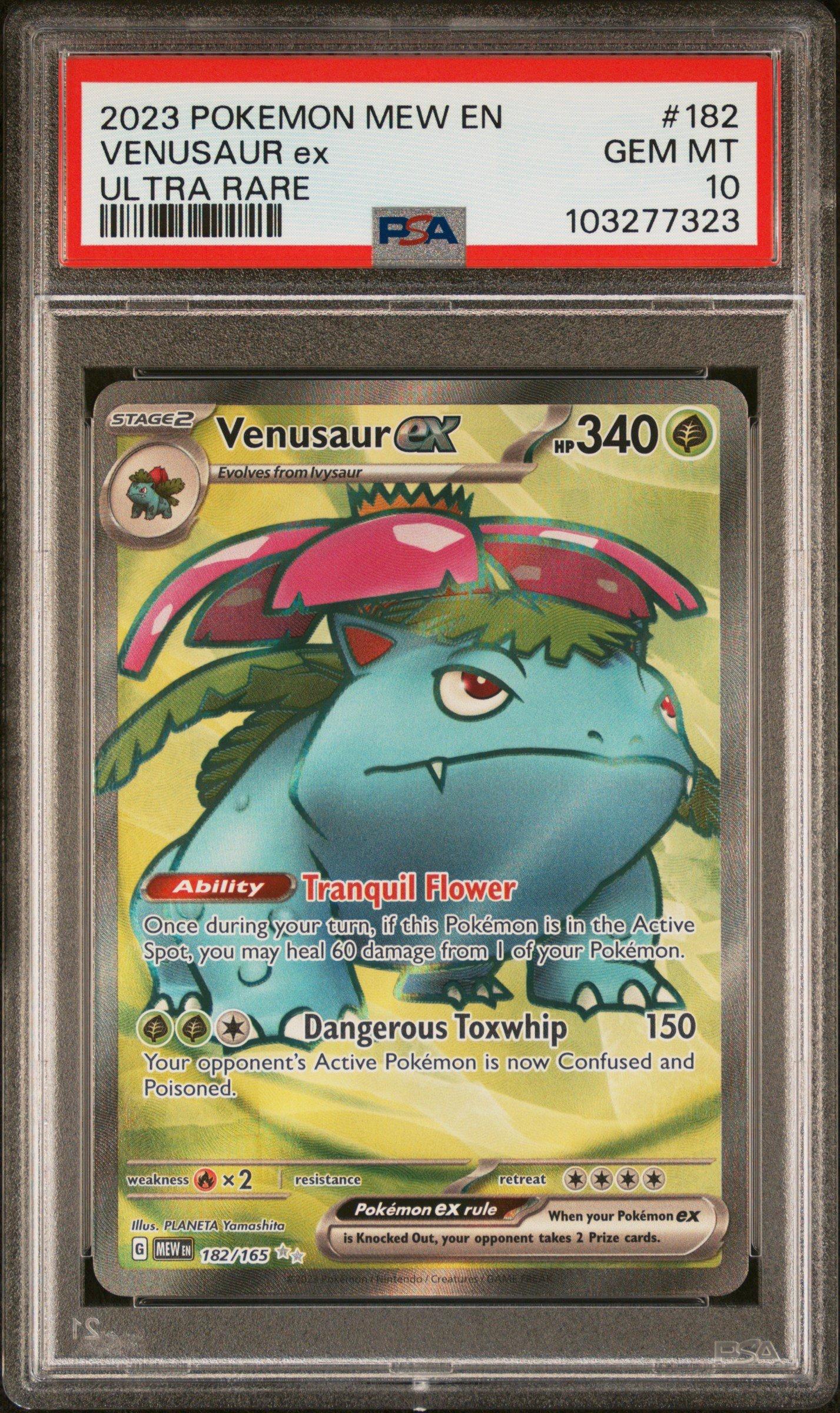 2023 Pokemon Mew En-151 182 Venusaur Ex Ultra Rare PSA