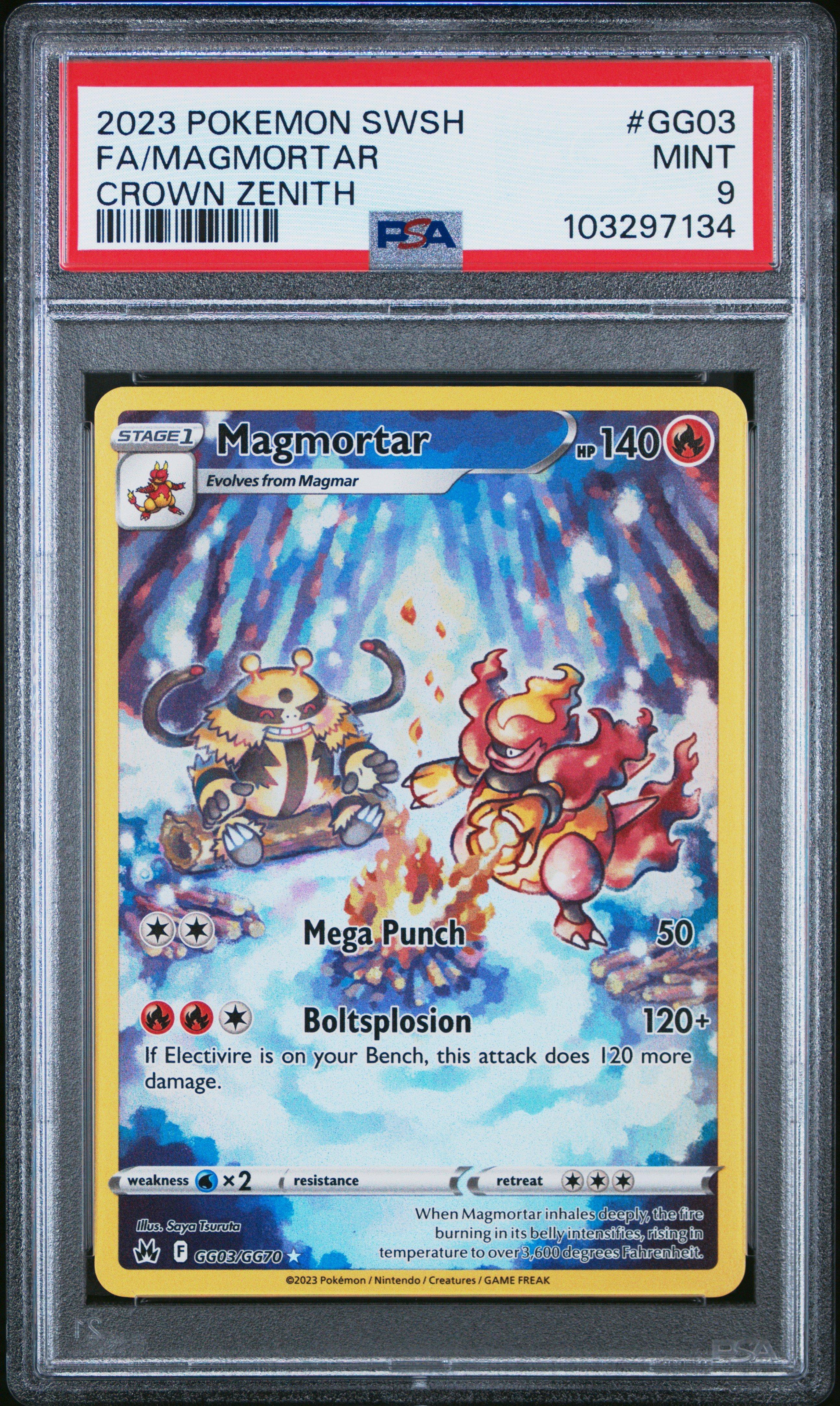 2023 Pokemon Sword And Shield Crown Zenith Gg03 Full Art/magmortar