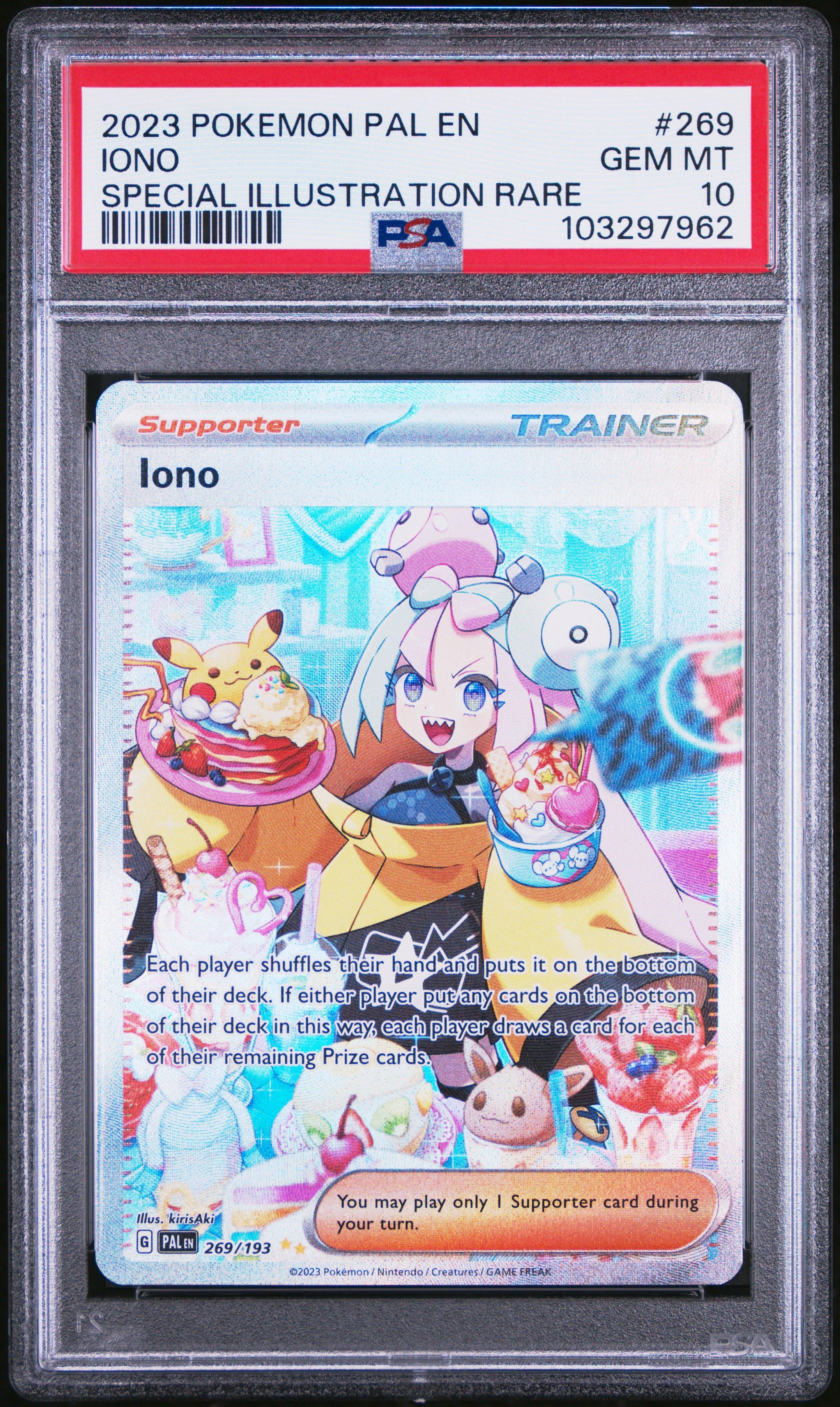2023 Pokemon Pal En-paldea Evolved 269 Iono Special Illustration Rare PSA