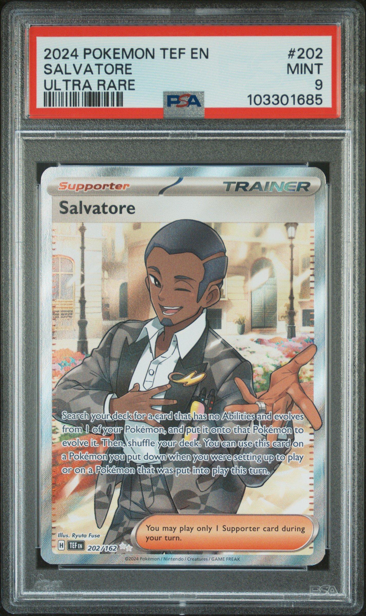 salvatore pokemon card {096/071}Salvatore SAR Pokemon Card "Salvatore" sv5M 096/071