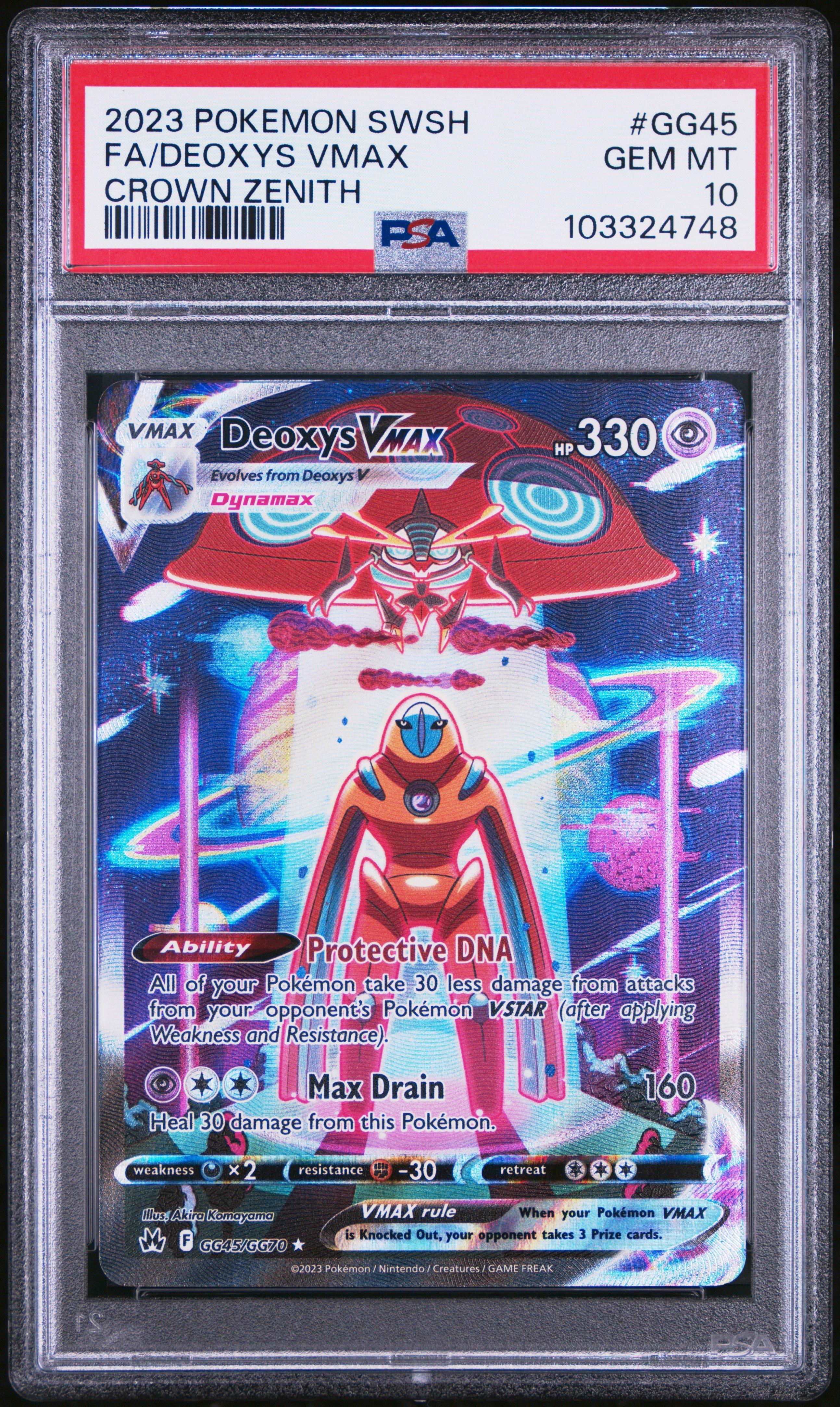 2023 Pokemon Sword And Shield Crown Zenith Gg45 Full Art/deoxys