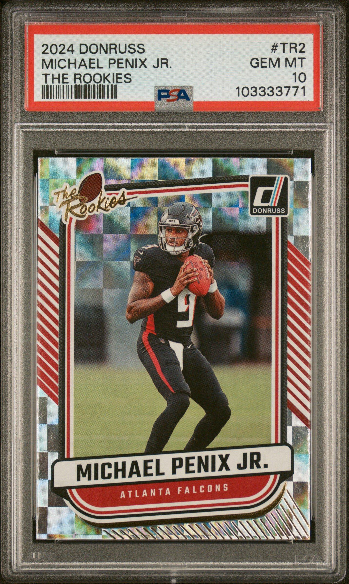2024 Panini Donruss The Rookies Tr2 Michael Penix Jr. PSA 10