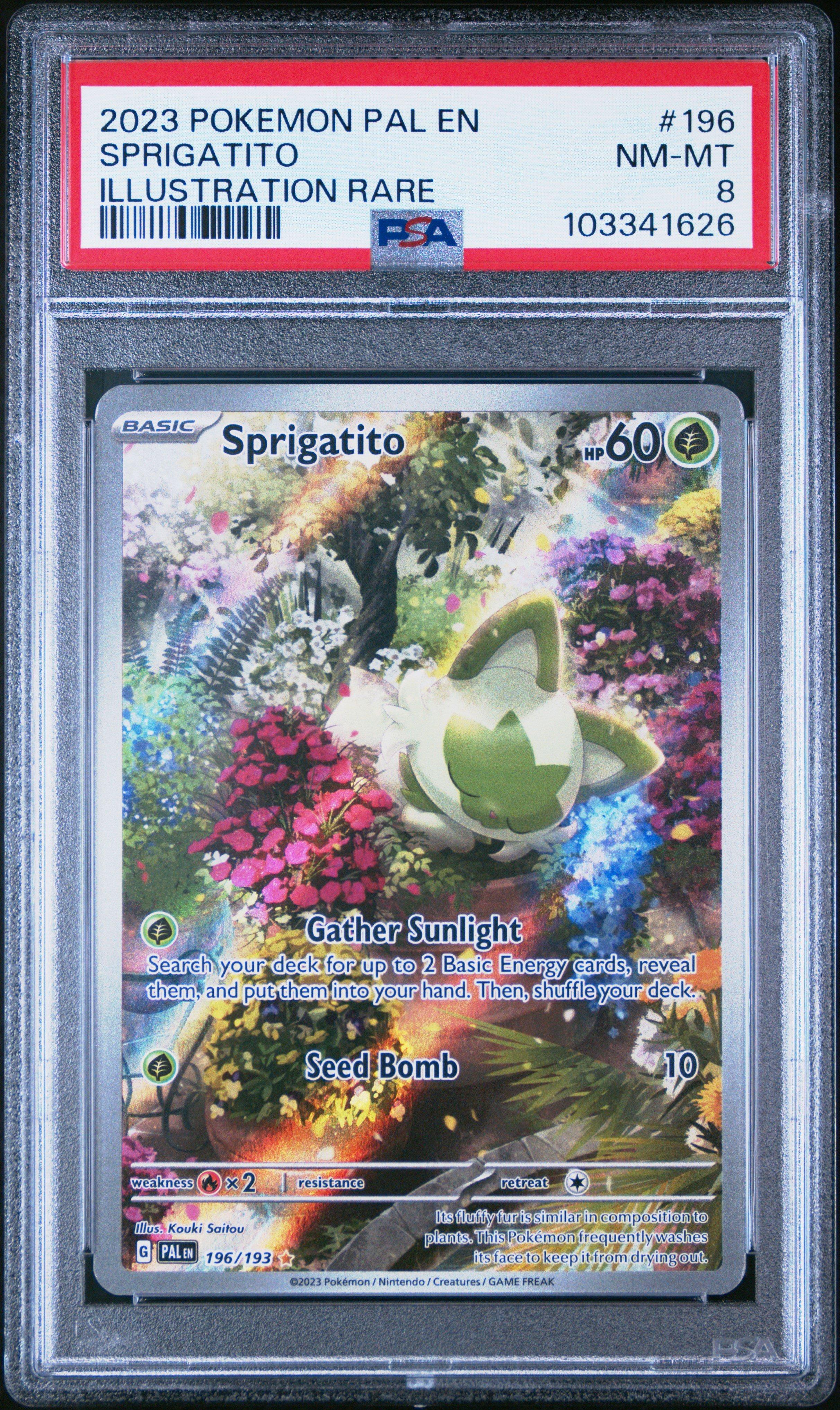 2023 Pokemon Pal En-paldea Evolved 196 Sprigatito Illustration Rare PSA