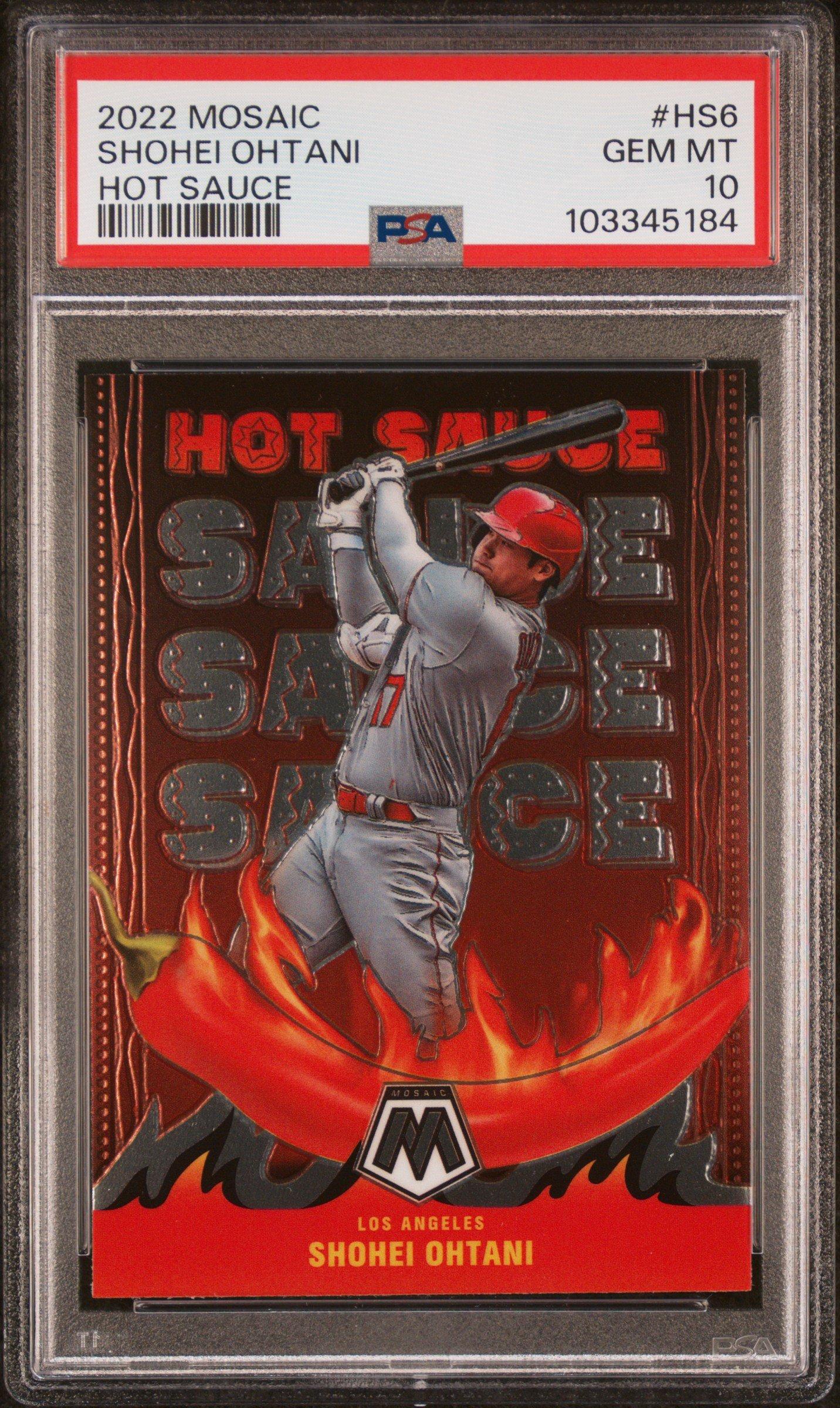 2022 Panini Mosaic Hot Sauce Hs6 Shohei Ohtani PSA 10 Graded Card