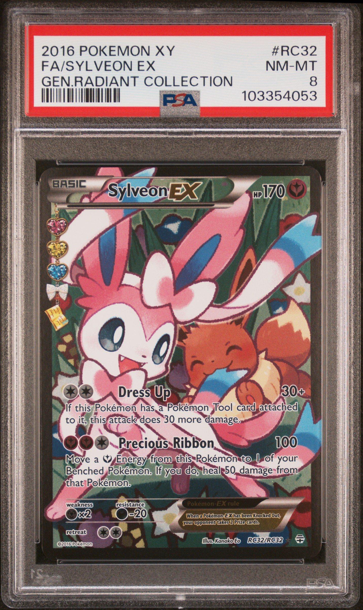 2016 Pokemon Xy Generations Radiant Collection Rc32 Full Art/sylveon Ex PSA