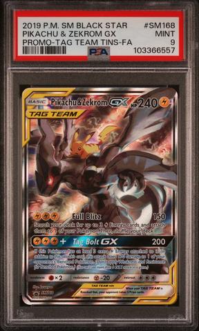 2019 Pokemon Sm Black Star Promo Sm168 Full Art/pikachu & Zekrom