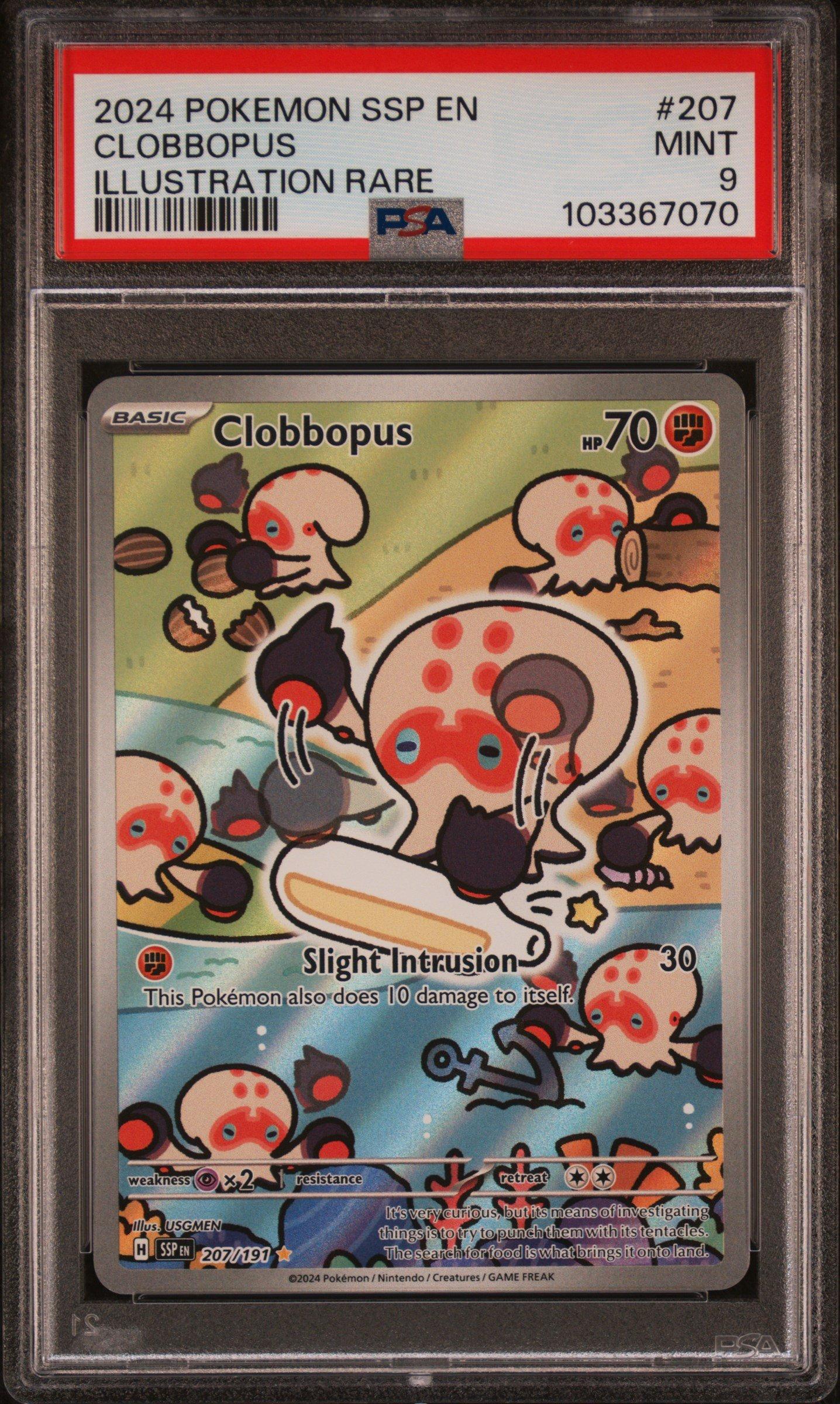 2024 Pokemon Ssp En-surging Sparks 207 Clobbopus Illustration Rare