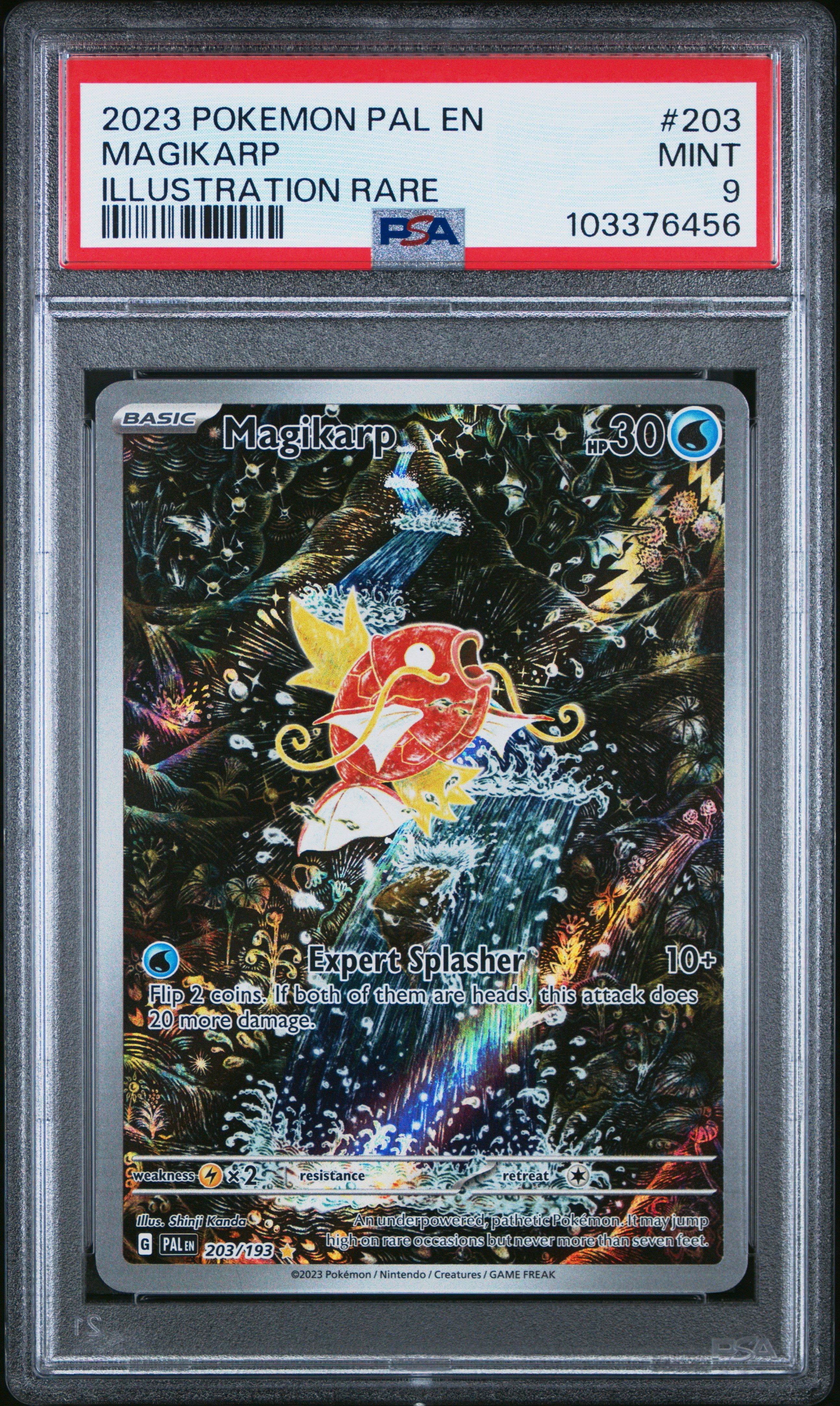 2023 Pokemon Pal En-paldea Evolved 203 Magikarp Illustration Rare PSA