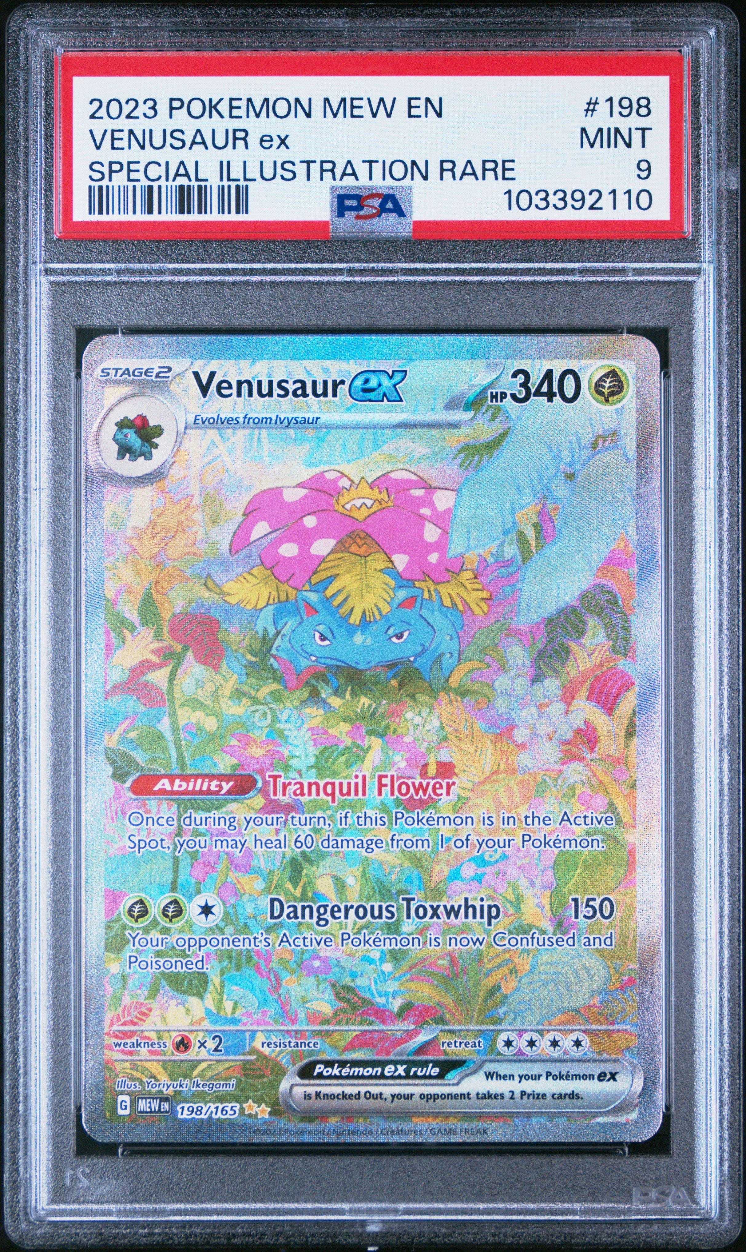 2023 Pokemon Mew En-151 198 Venusaur Ex Special Illustration Rare