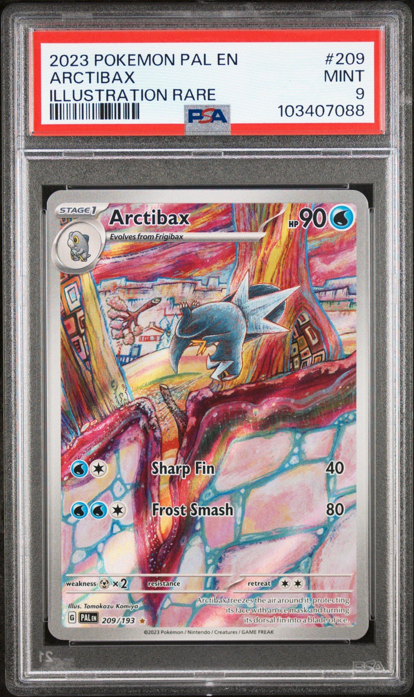 arctibax pokemon card value SV4a] 052/190Reverse Holo [Water][Water][Colorless] Arctibax - SV: Paldean Fates