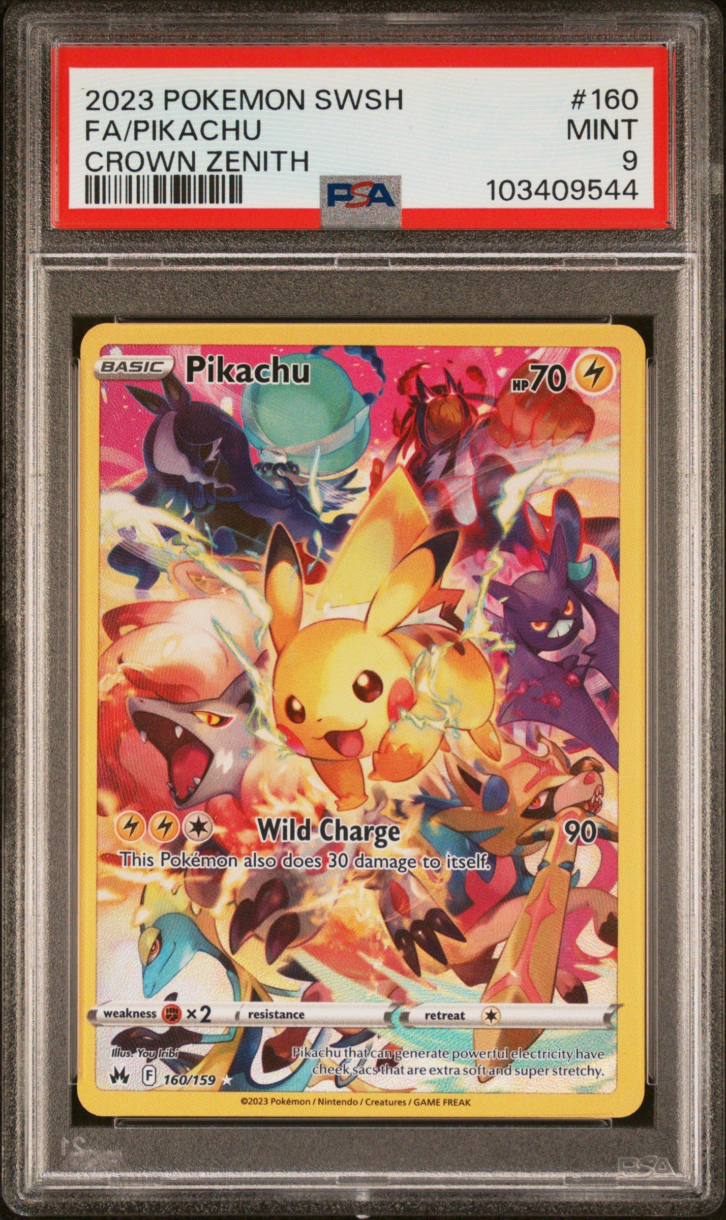 2023 Pokemon Sword And Shield Crown Zenith 160 Full Art/pikachu