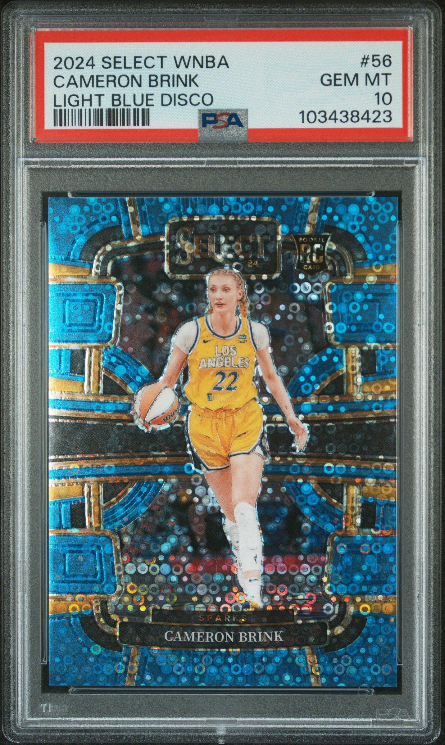 2024 Panini Select Wnba 56 Cameron Brink Light Blue Disco PSA 10