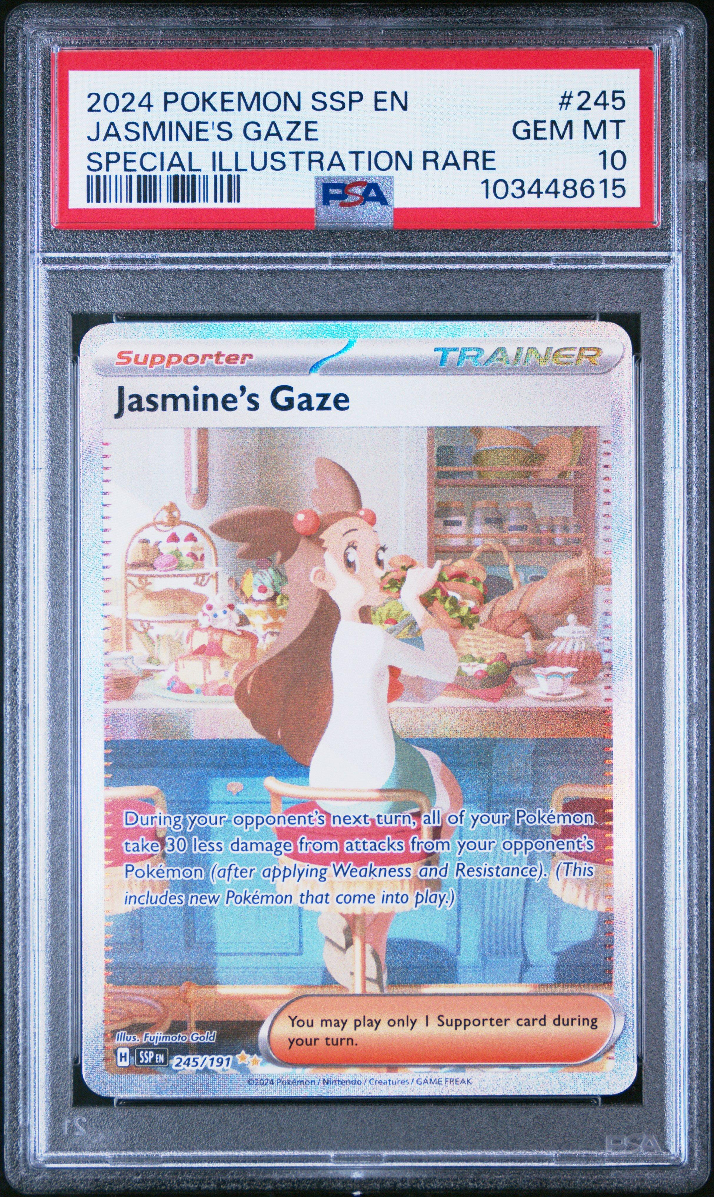 2024 Pokemon Ssp En-surging Sparks 245 Jasmine's Gaze Special