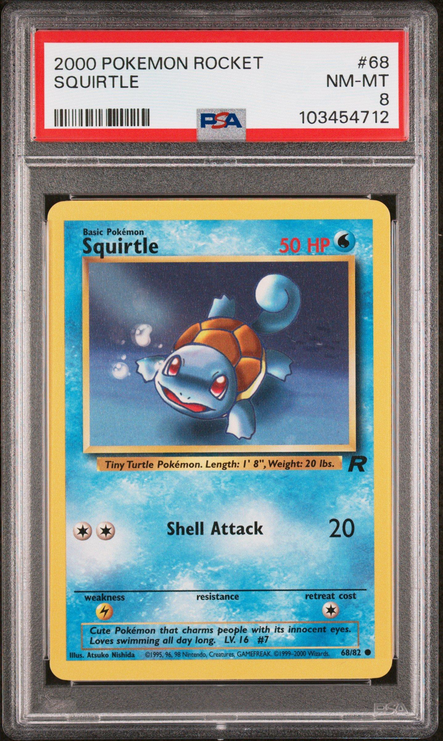 2000 Pokemon Rocket 68 Squirtle PSA