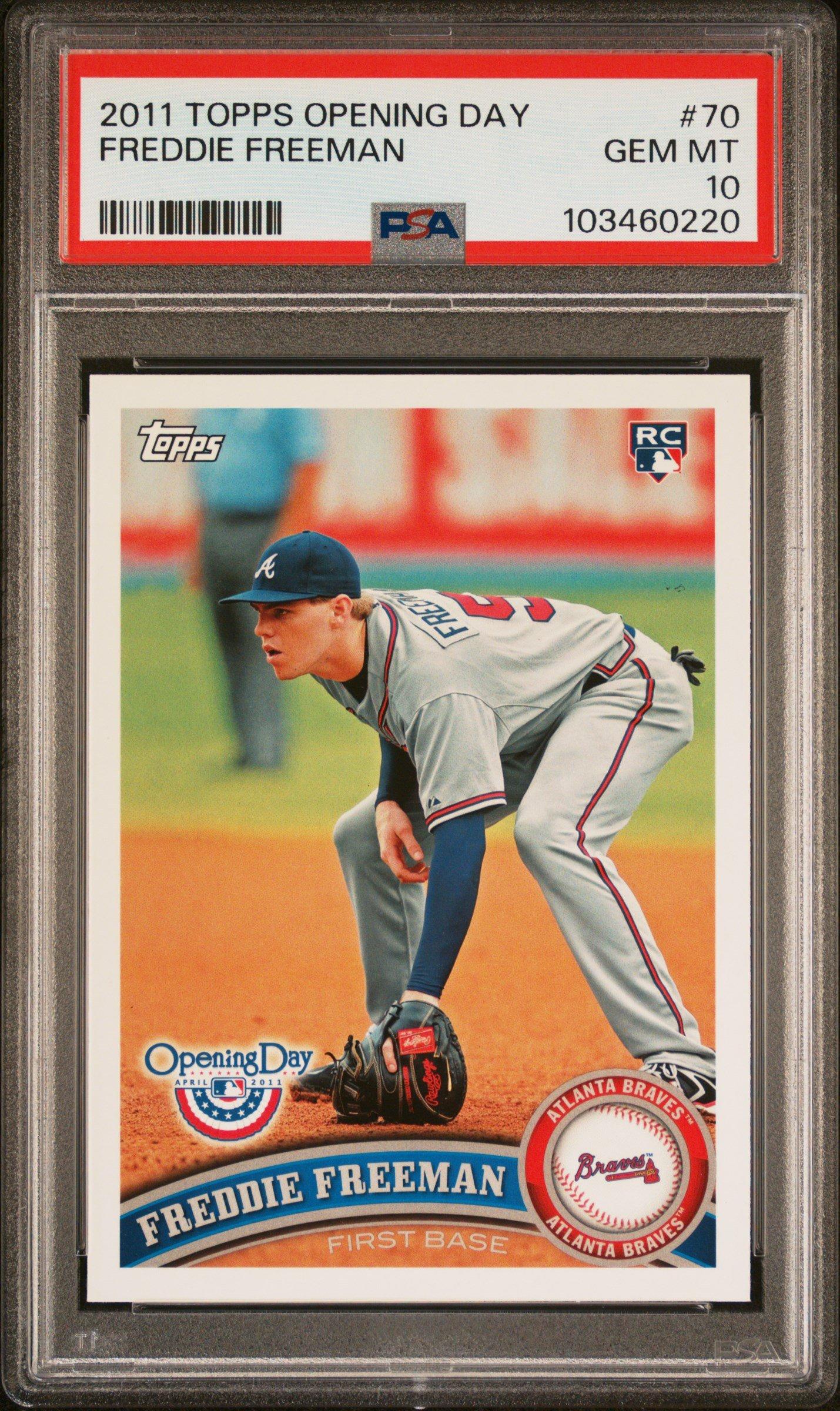 2011 Topps Opening Day 70 Freddie Freeman PSA 10