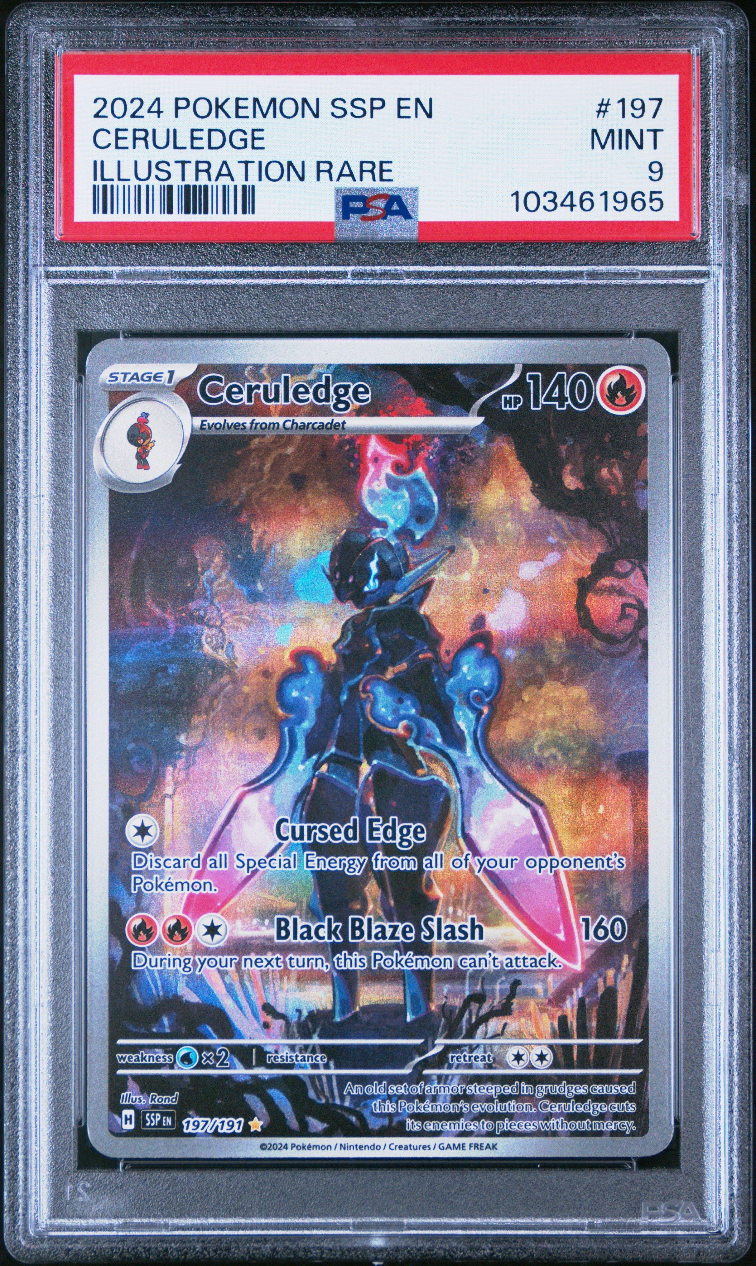 2024 Pokemon Ssp En-surging Sparks 197 Ceruledge Illustration Rare