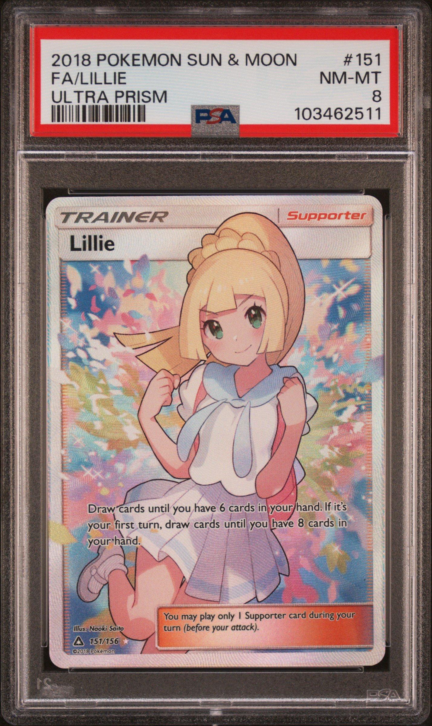 2018 Pokemon Sun & Moon Ultra Prism 151 Full Art/lillie PSA
