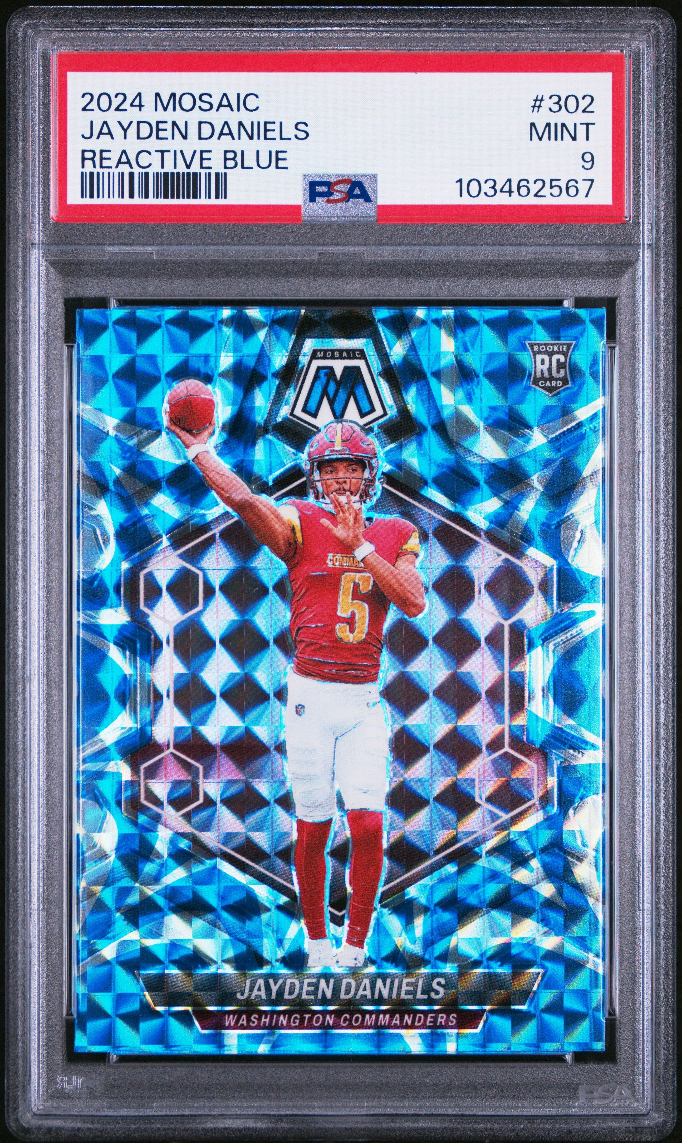 2024 Panini Mosaic Jayden Daniels Reactive PSA