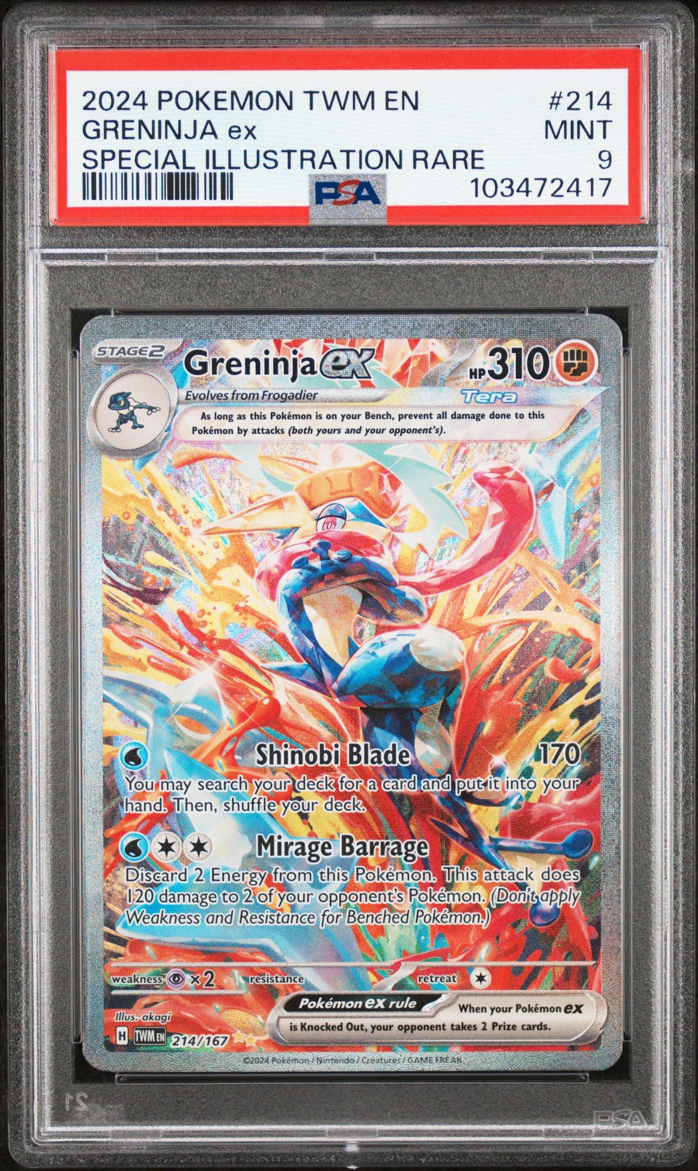 2024 Pokemon Twm En-twilight Masquerade 214 Greninja Ex Special