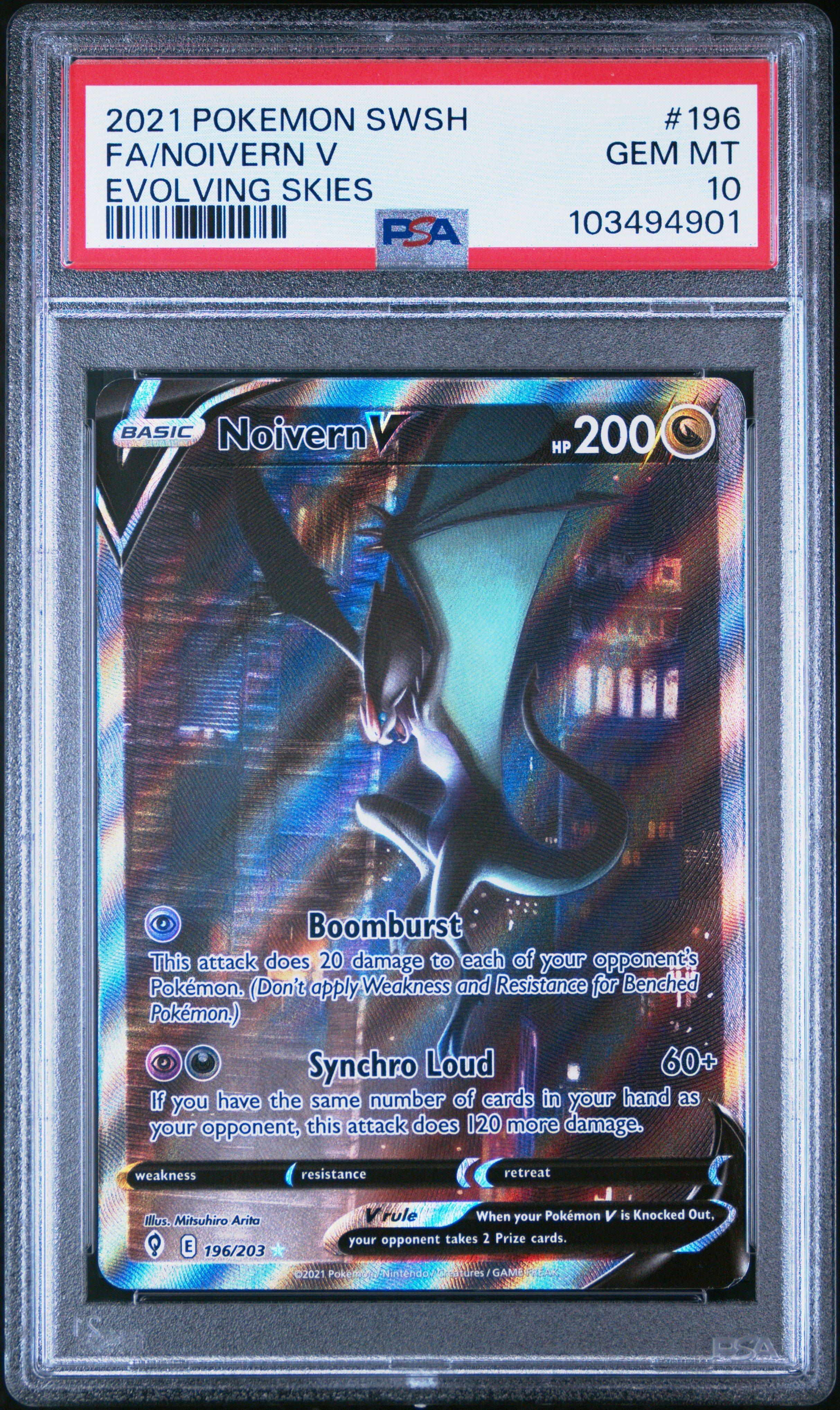 2021 Pokemon Sword & Shield Evolving Skies Full Art/noivern V PSA