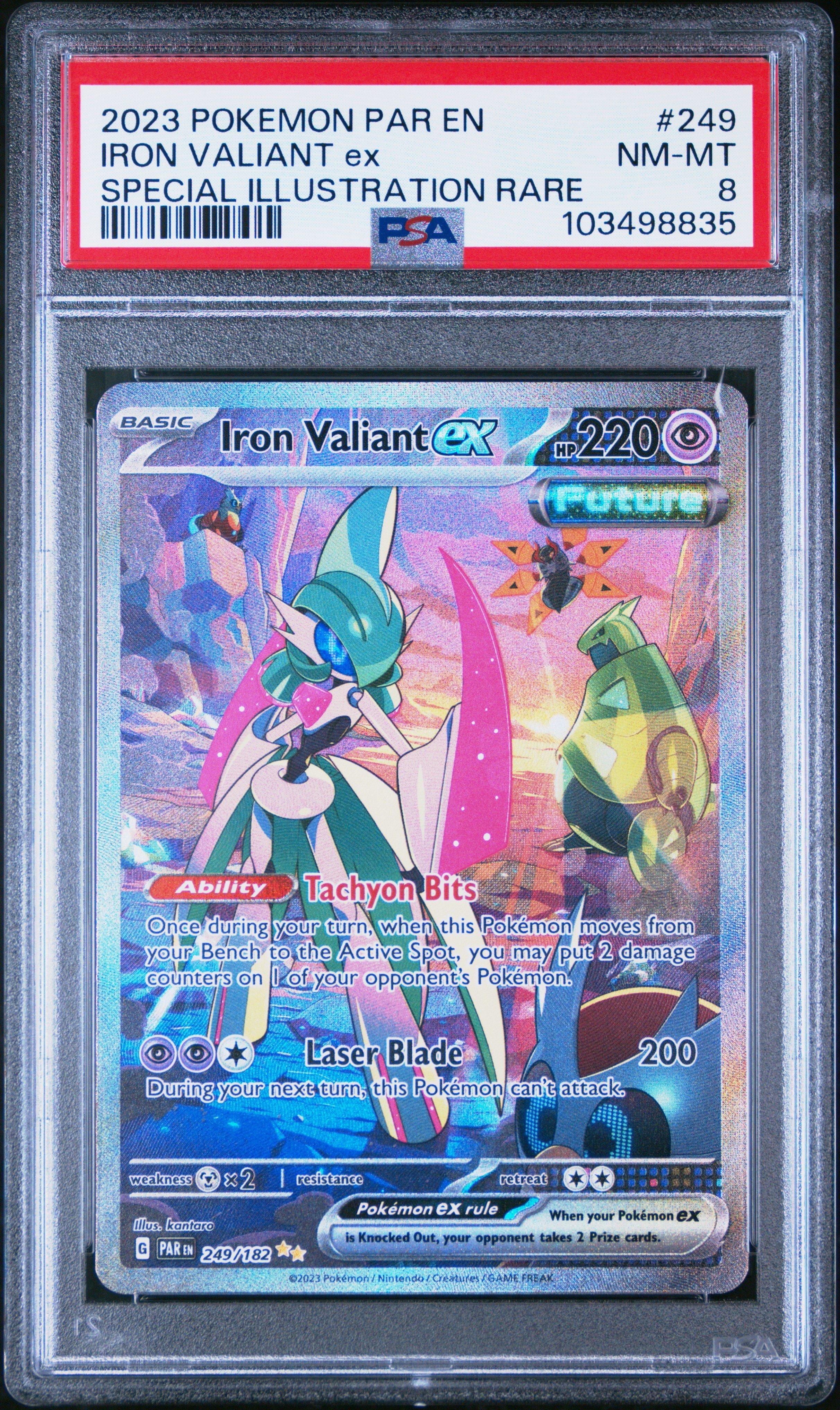 2023 Pokemon Par En-paradox Rift 249 Iron Valiant Ex Special Illustration Rare PSA