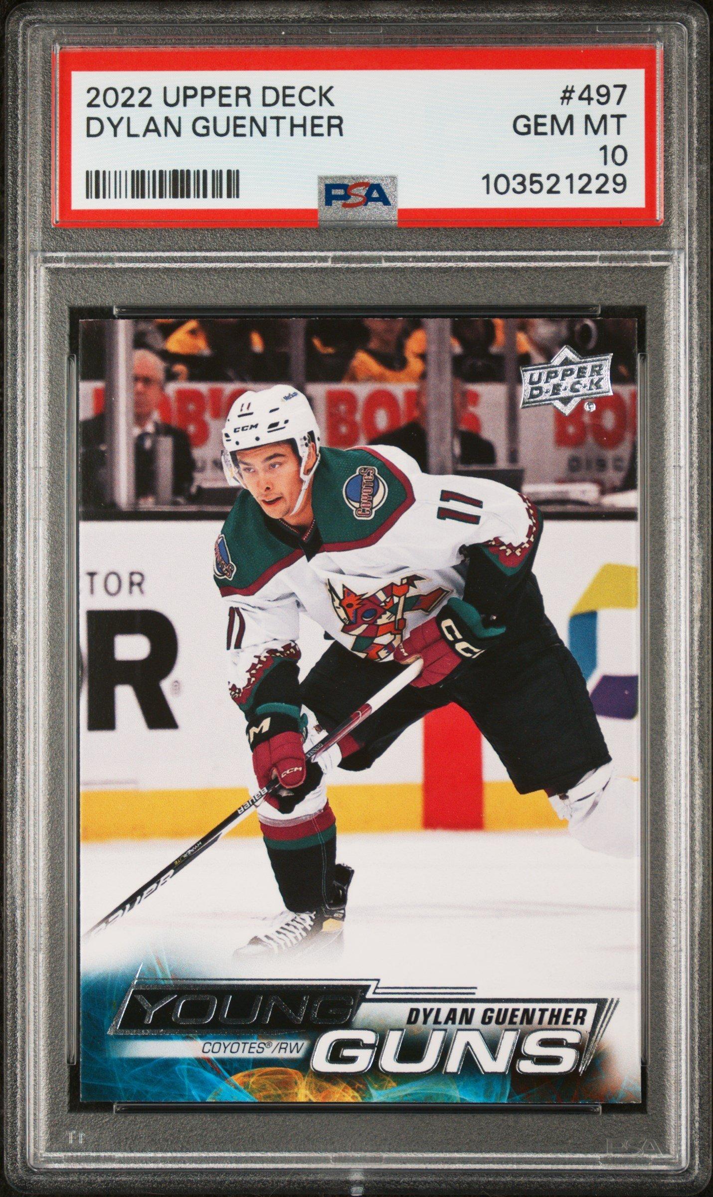 2022 Upper Deck 497 Dylan Guenther PSA 10