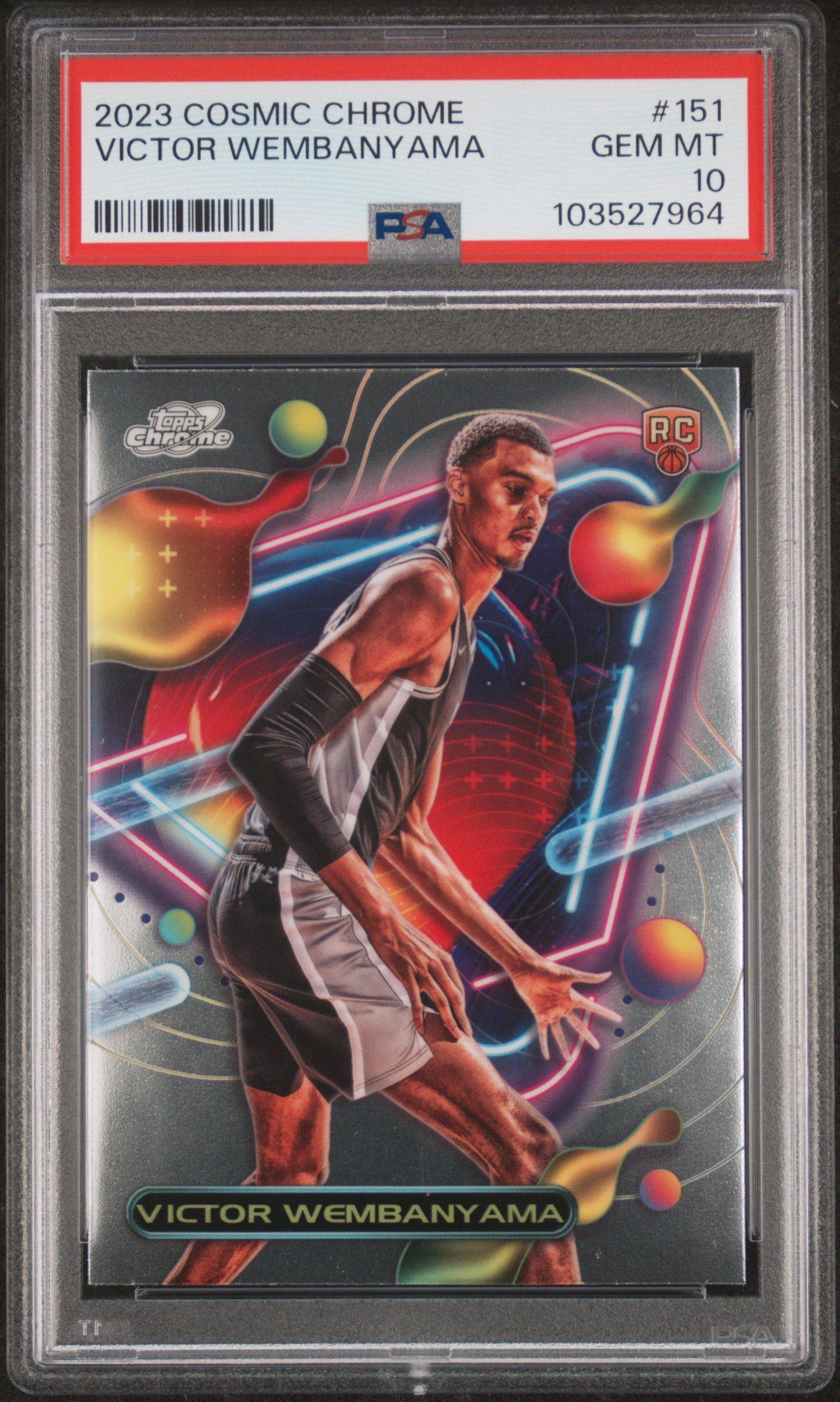 2023 Topps Cosmic Chrome 151 Victor Wembanyama PSA 10 Graded Card