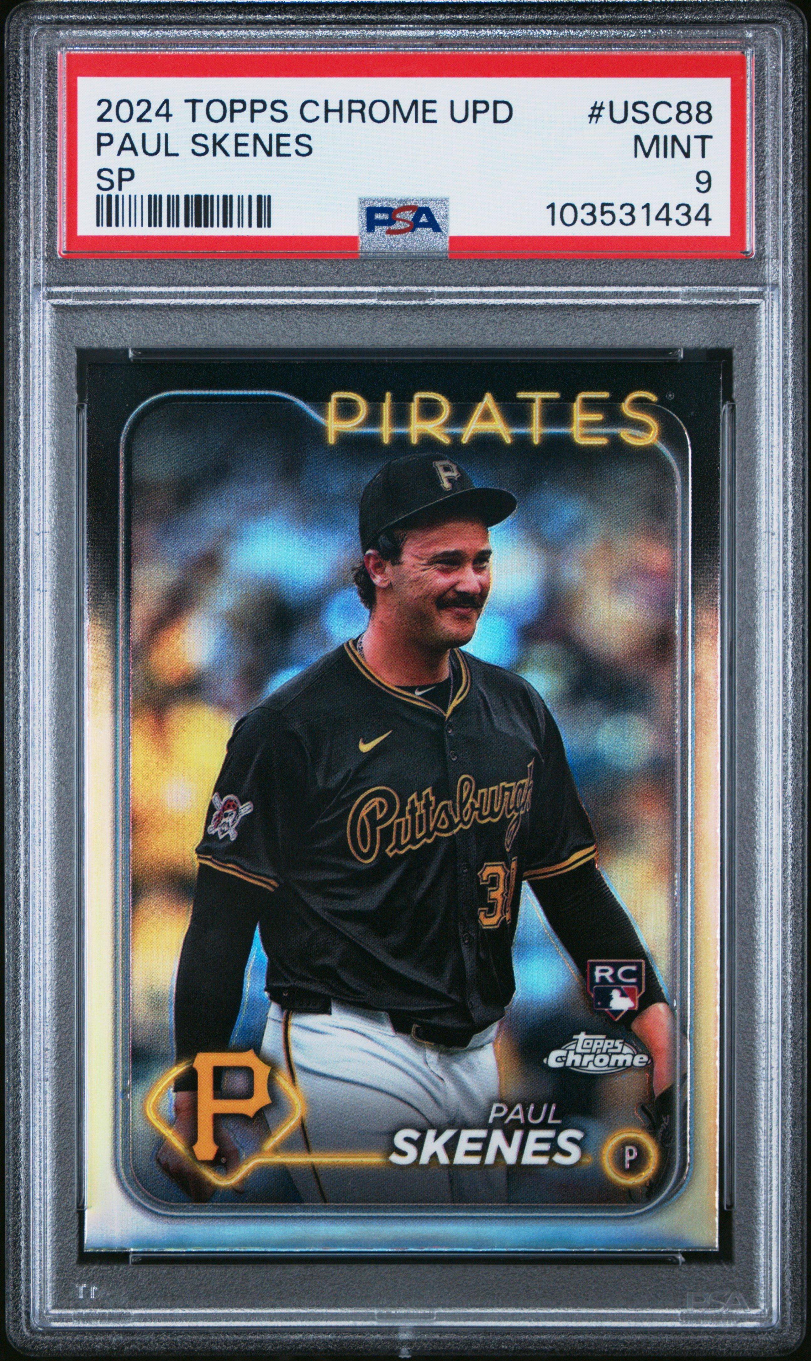 2024 Topps Chrome Update Usc88 Paul Skenes Sp PSA 9