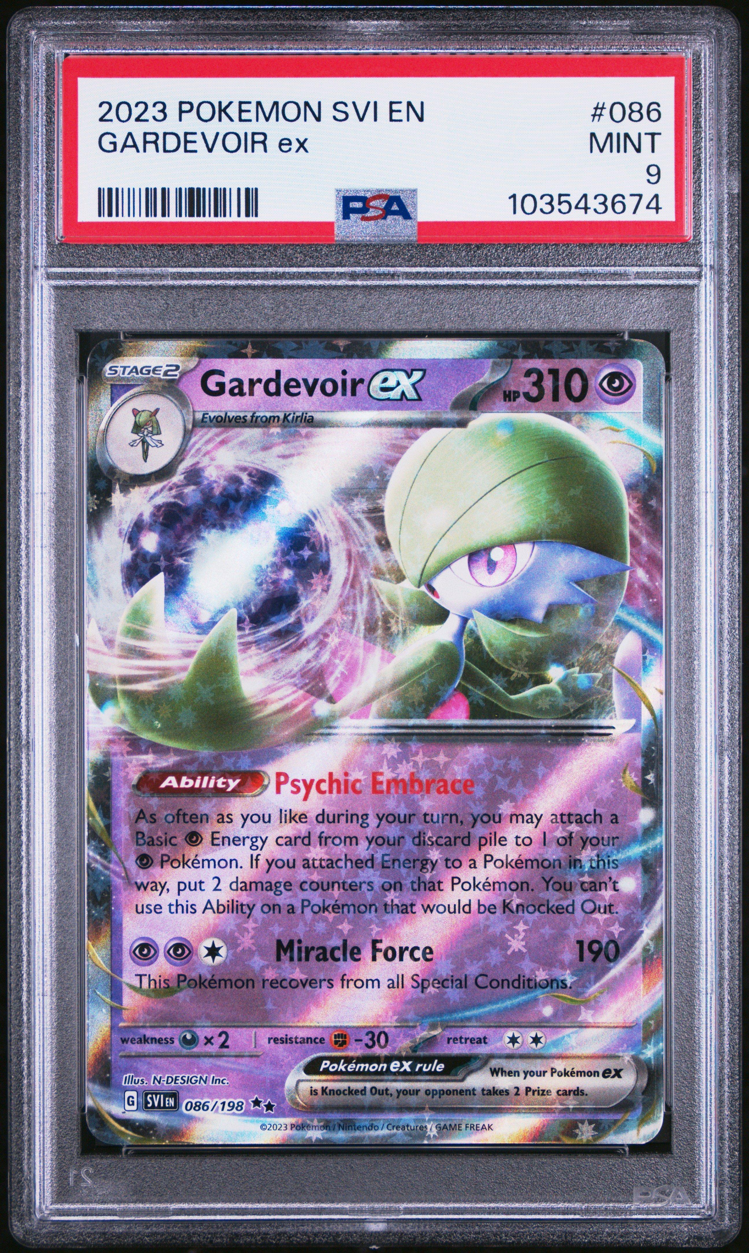 2023 Pokemon Svi En-scarlet & Violet 086 Gardevoir Ex PSA 9