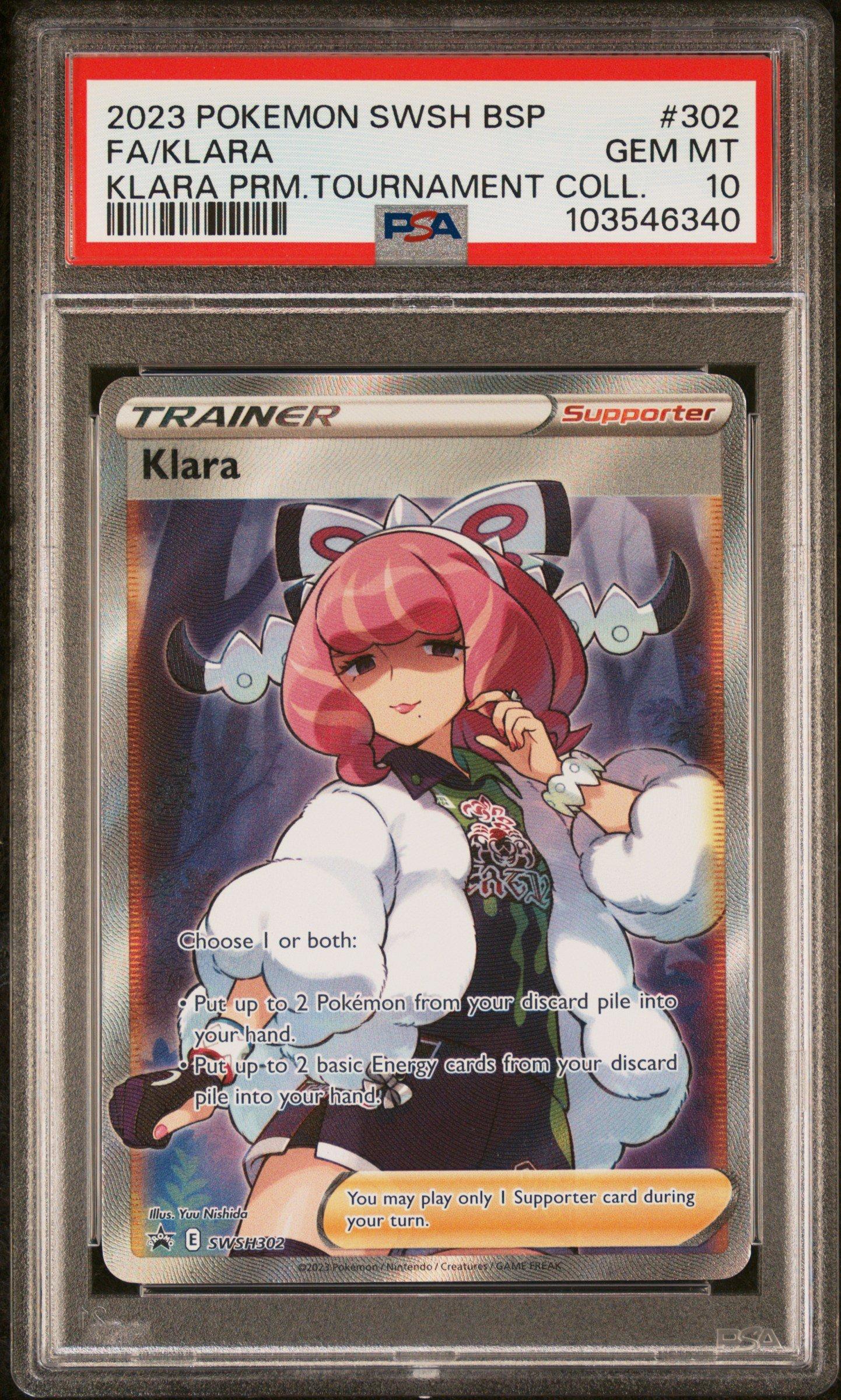 pokemon klara card Pokemon: Premium Tournament Collection  Double Infinity Gaming variation to centering Klara 194/198 Pokmon Extended Artwork