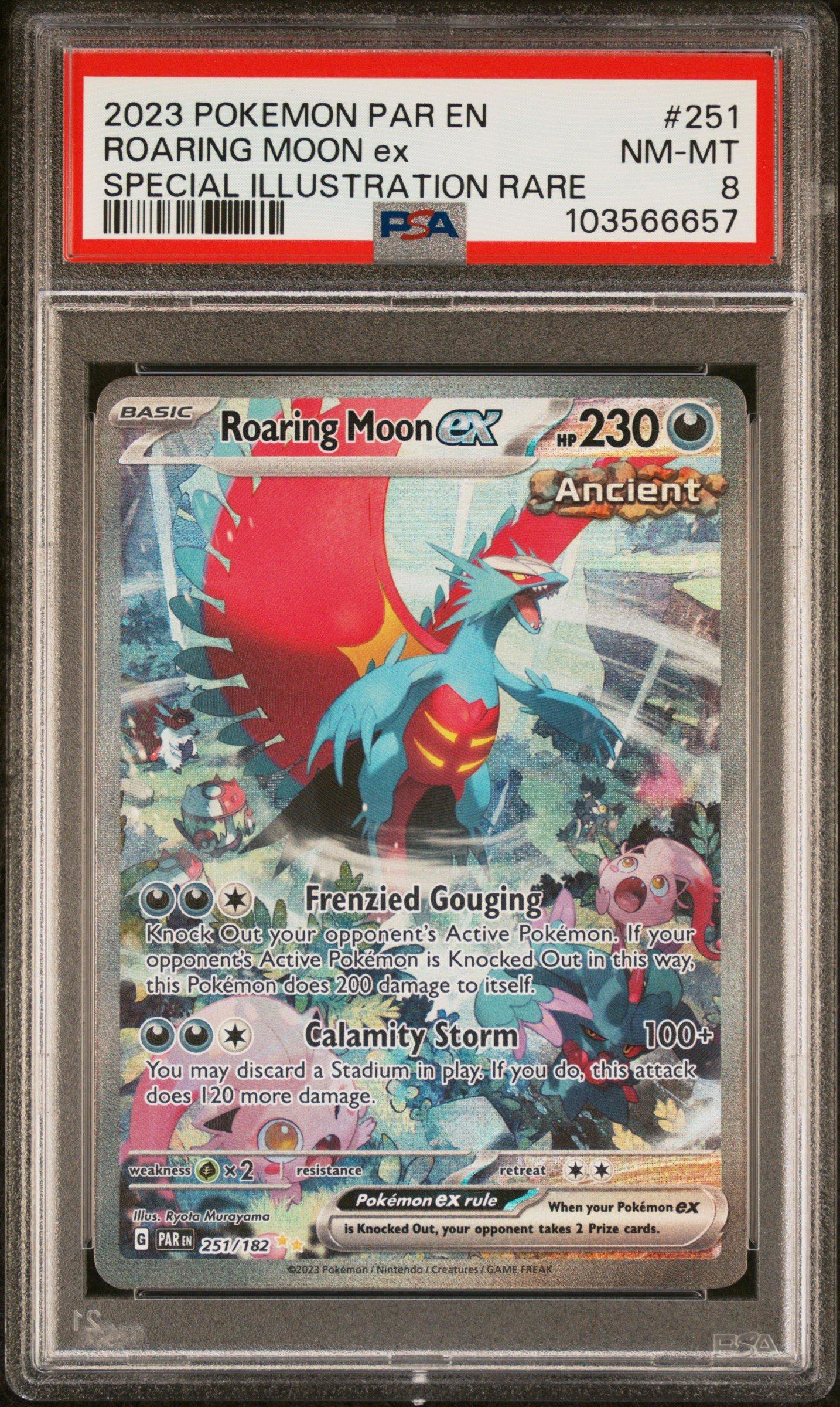 2023 Pokemon Par En-paradox Rift 251 Roaring Moon Ex Special