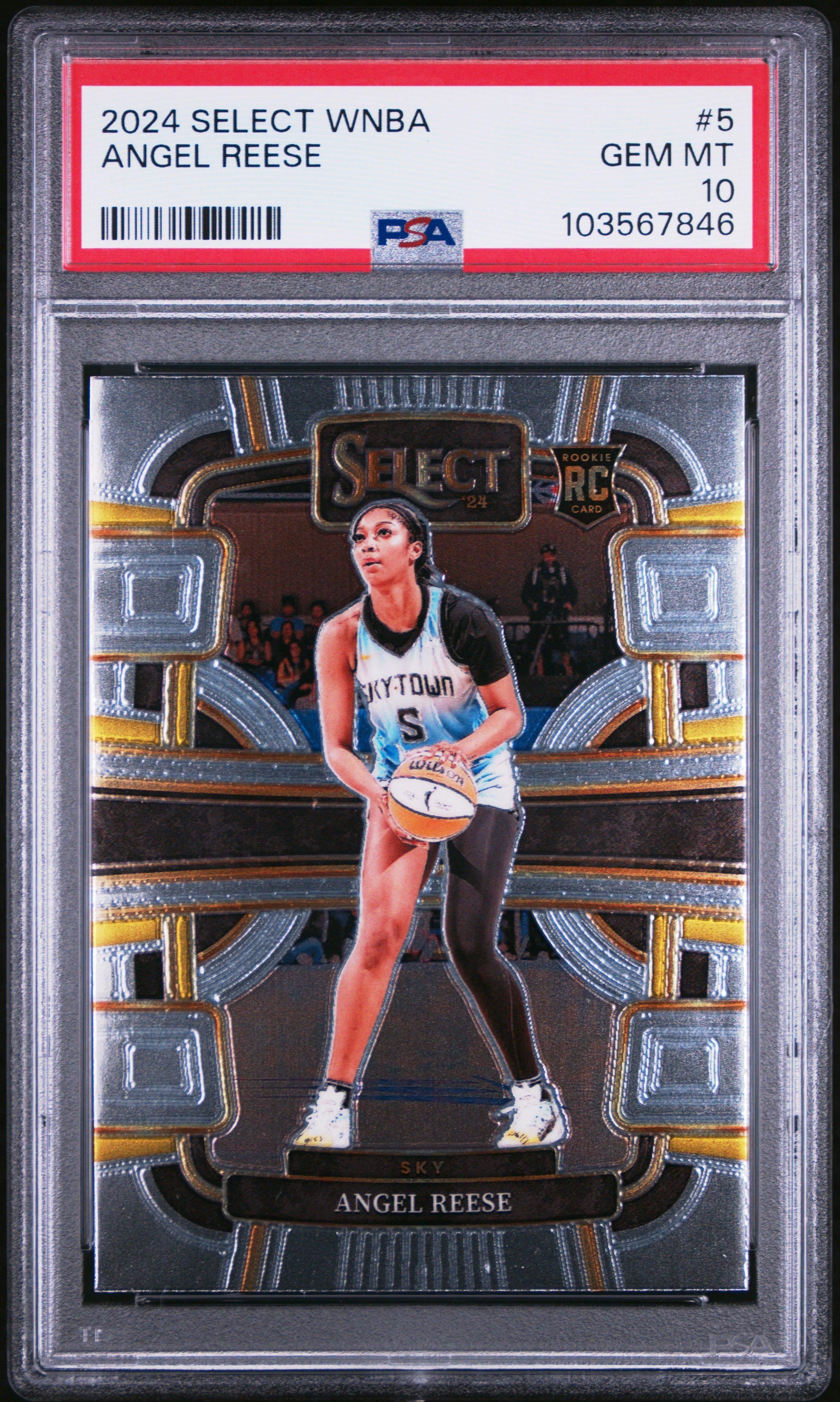 2024 Panini Select Wnba 5 Angel Reese PSA 10