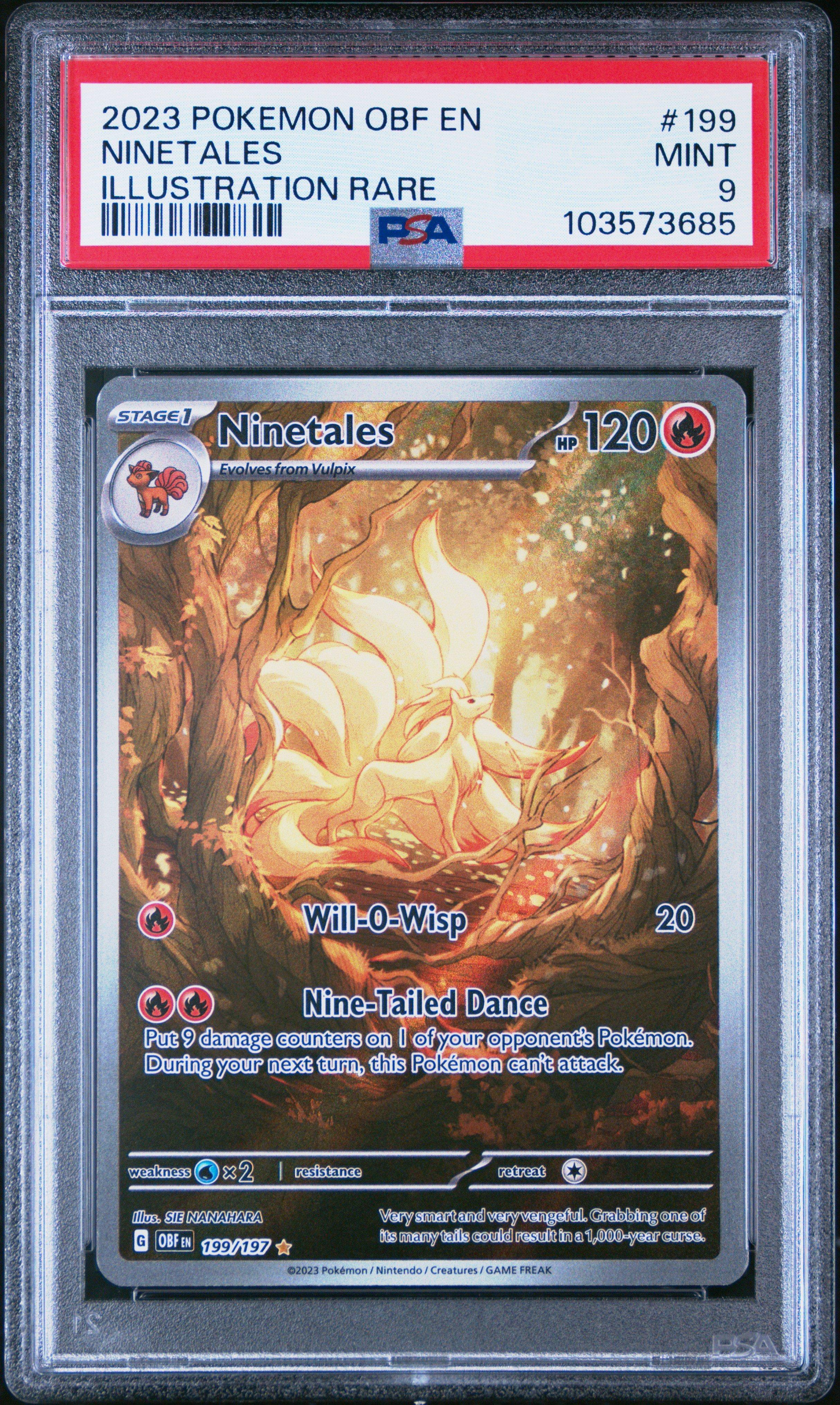 2023 Pokemon Obf En-obsidian Flames 199 Ninetales Illustration