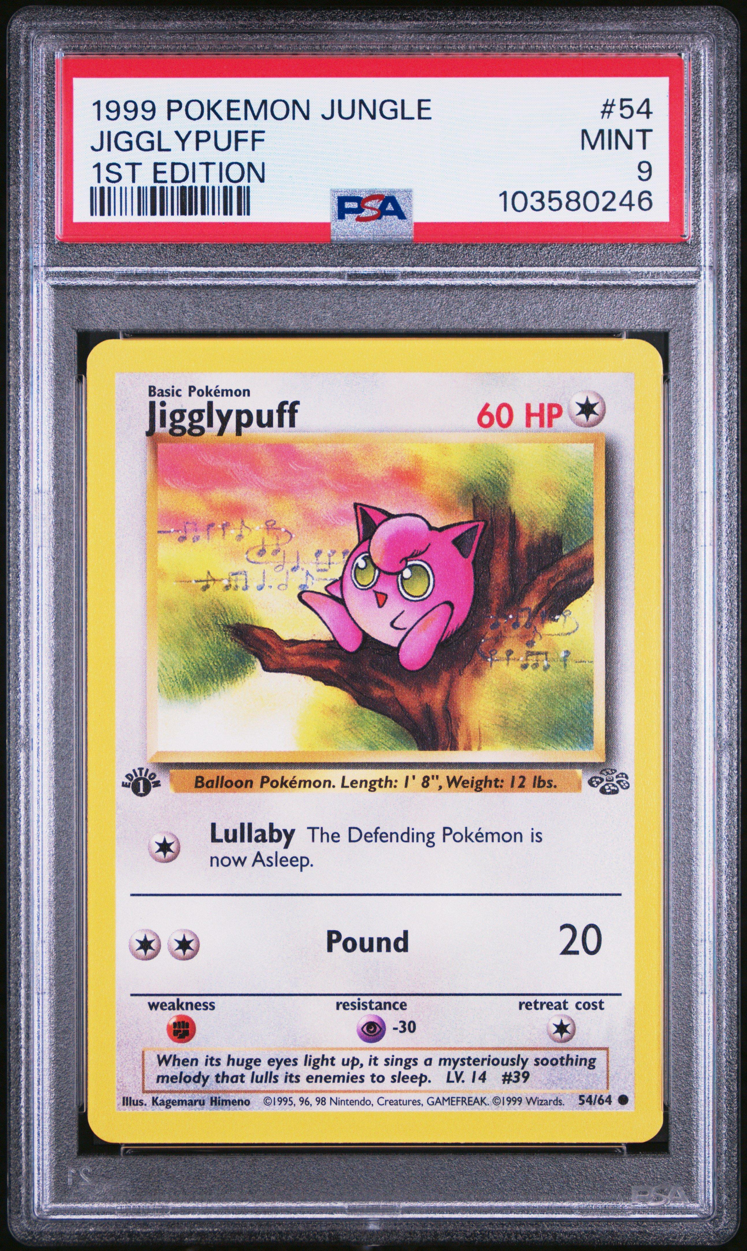 1999 Pokemon Jungle 54 Jigglypuff 1st Edition PSA