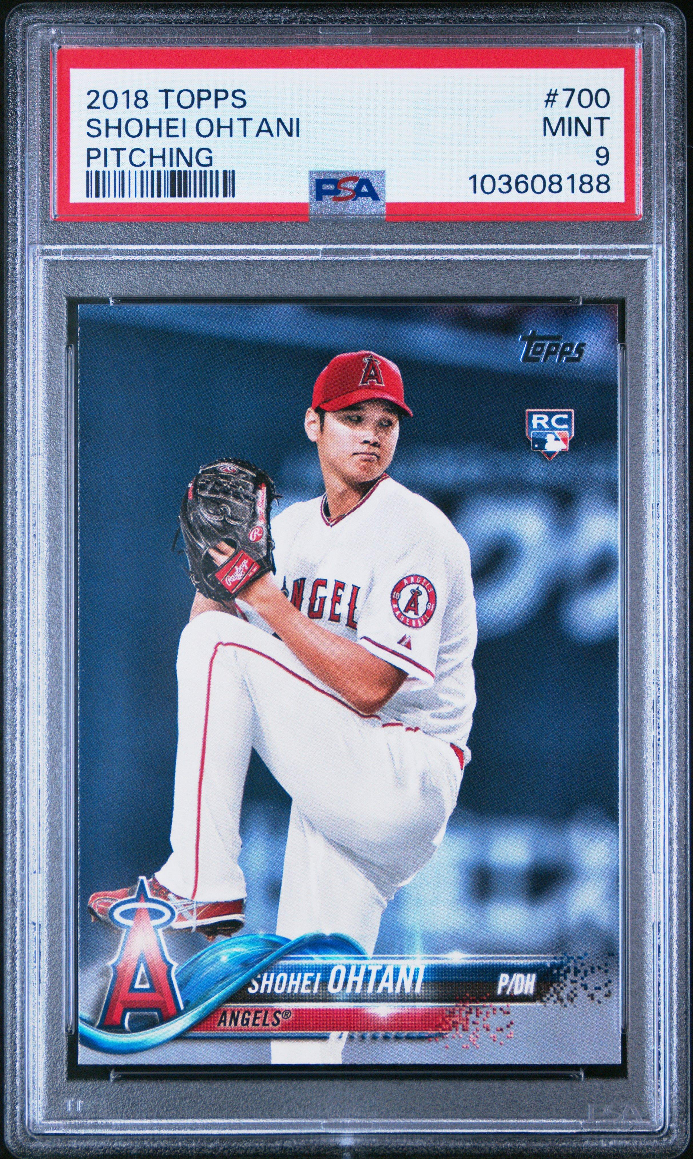 2018 Topps 700 Shohei Ohtani Pitching PSA 9
