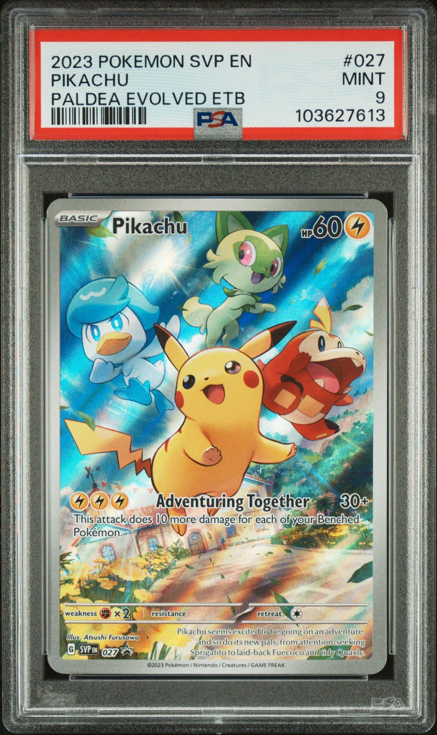 2023 Pokemon Svp En-sv Black Star Promo 027 Pikachu Paldea Evolved