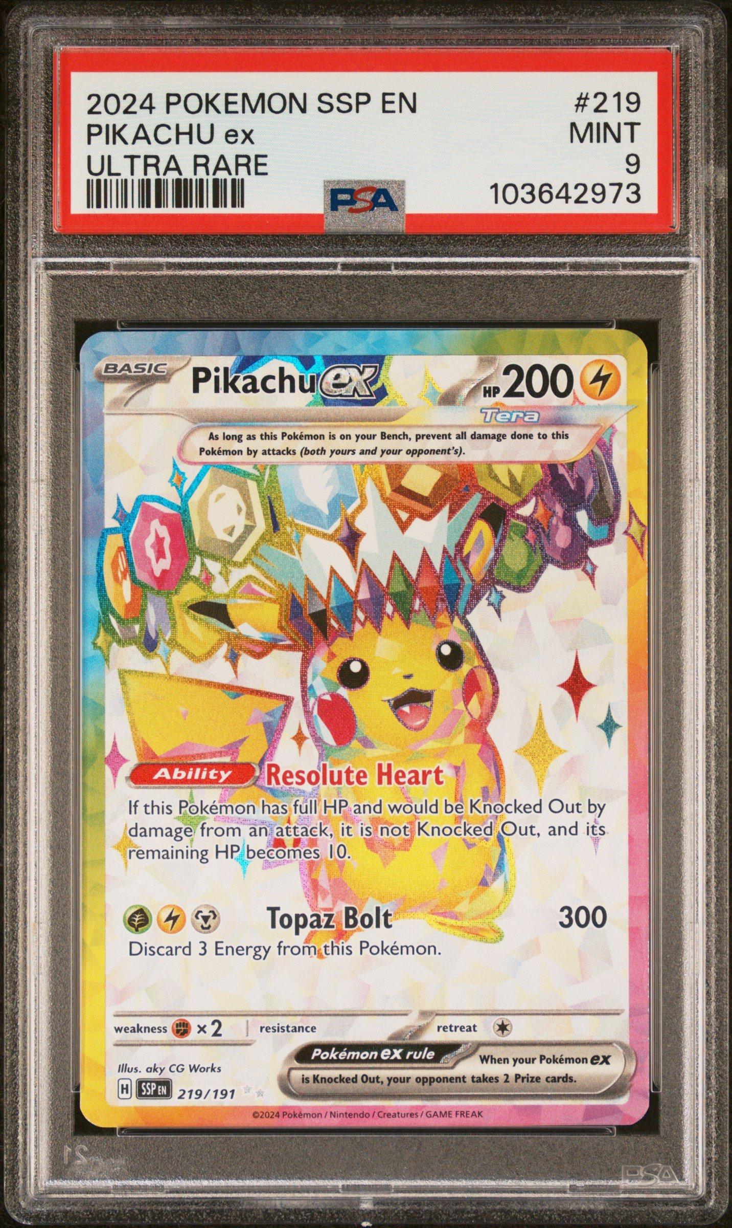 ピカチュウ ex sar psa9 PSA 9 Pikachu ex SAR 234/193 2025 MEGA Dream ex M2a Pokemon Card